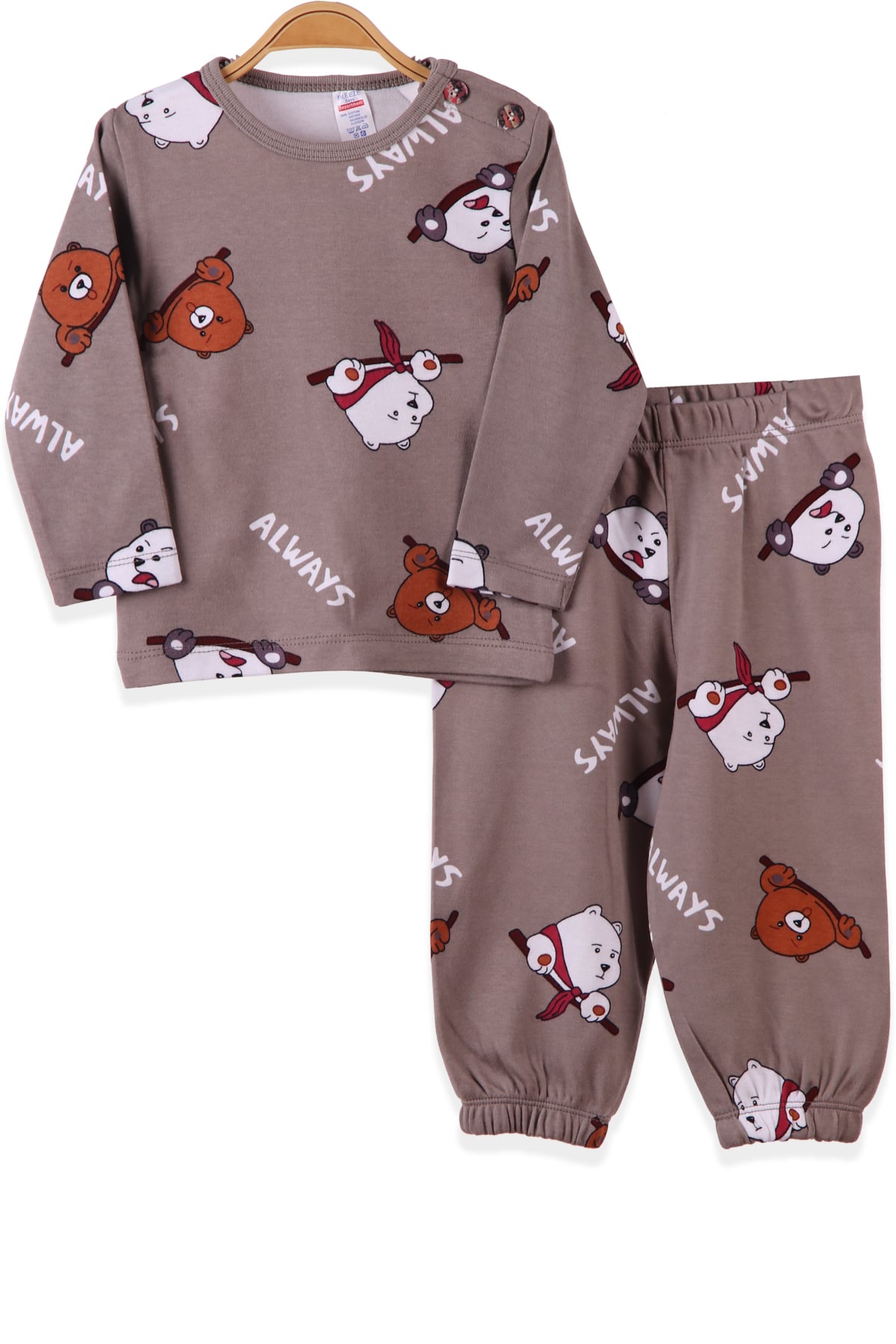 Erkek Çocuk Pijama Takımı Yeşil (1-4 Yaş) BREEZE