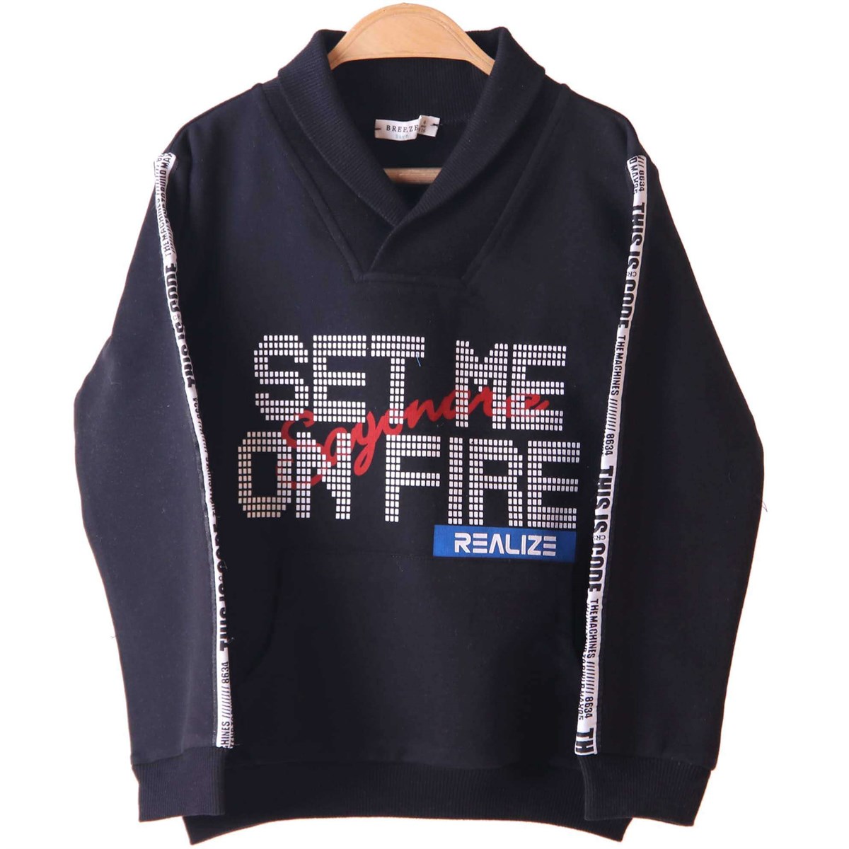 Erkek Çocuk Sweat Siyah (6-12 Yaş) BREEZE