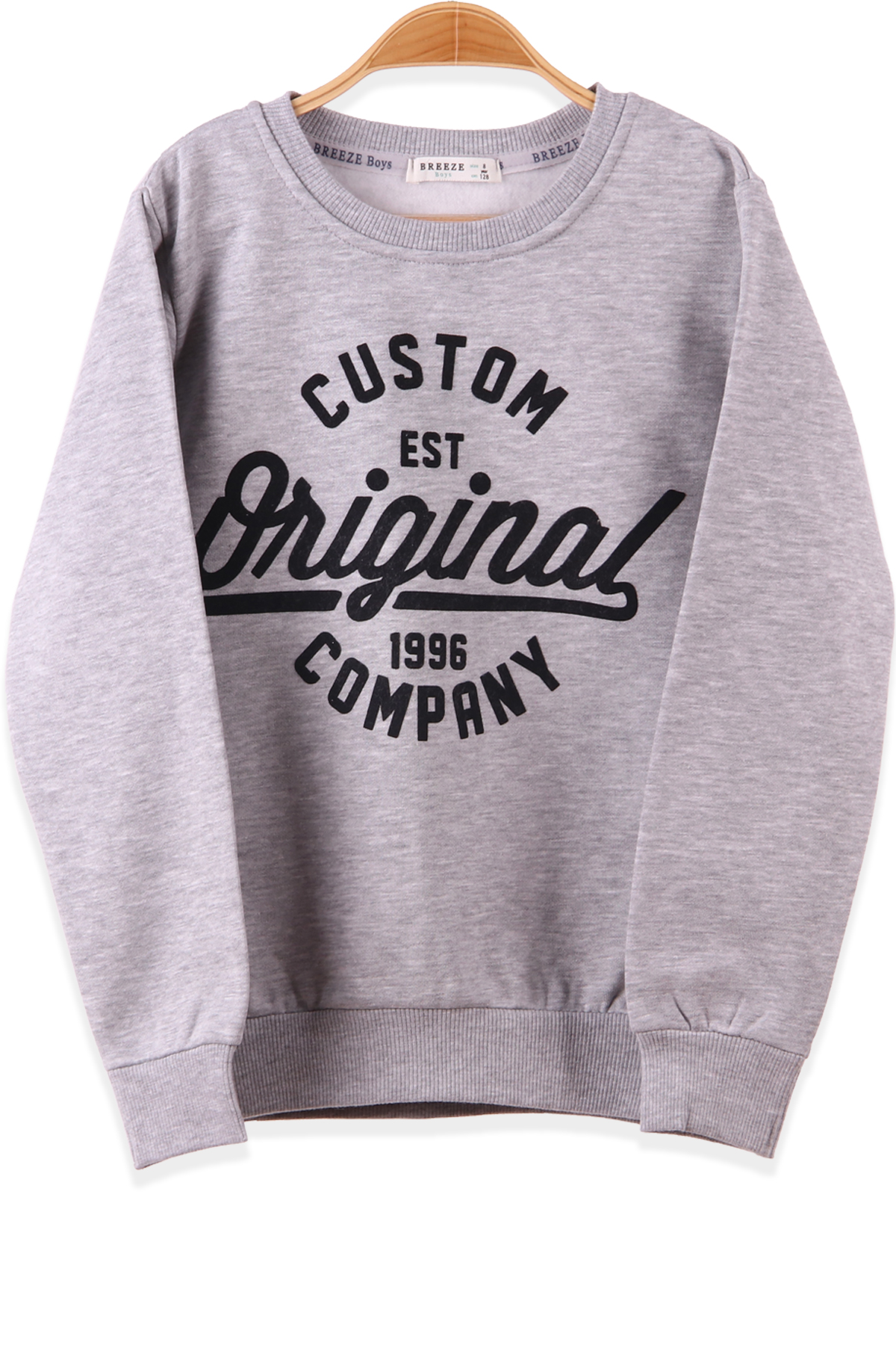 Erkek Çocuk Sweatshirt Gri (8-14 Yaş) BREEZE