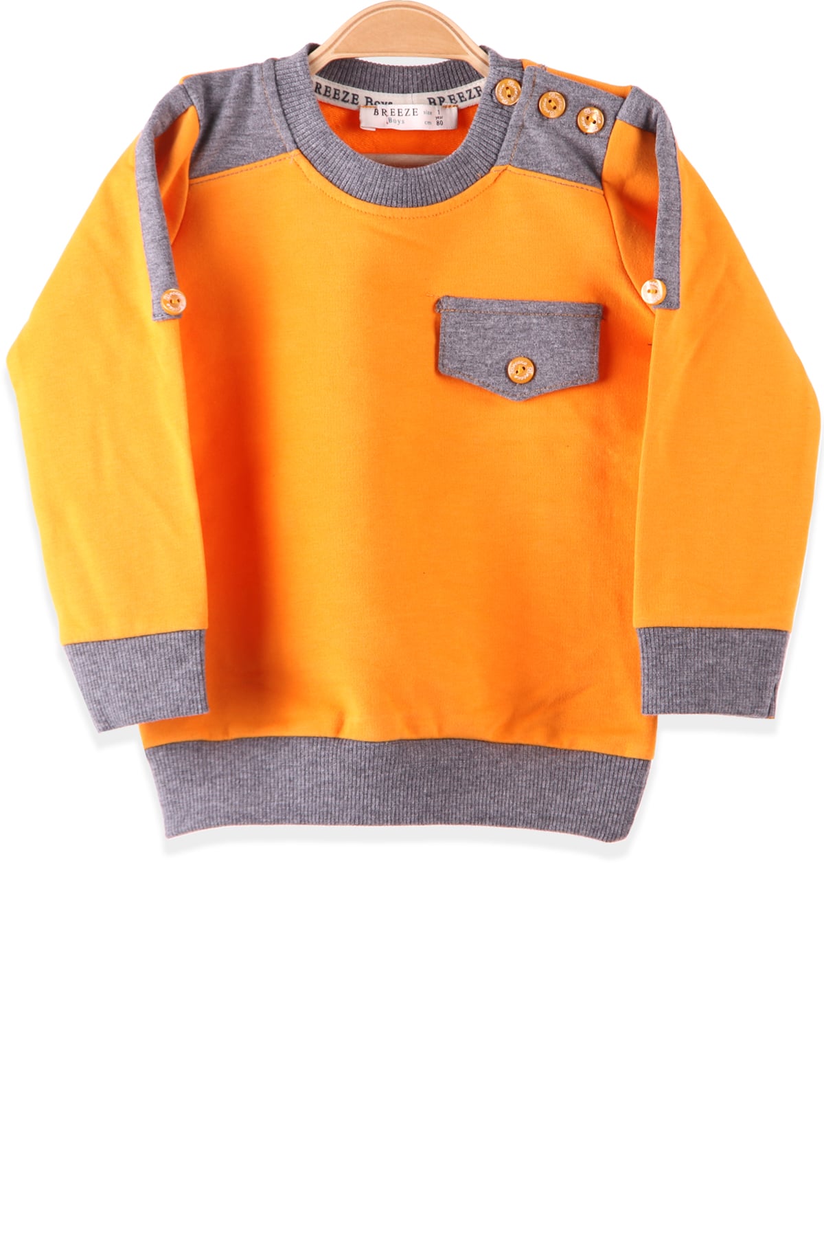 Erkek Çocuk Sweatshirt Hardal Sarı (1-4 Yaş) BREEZE