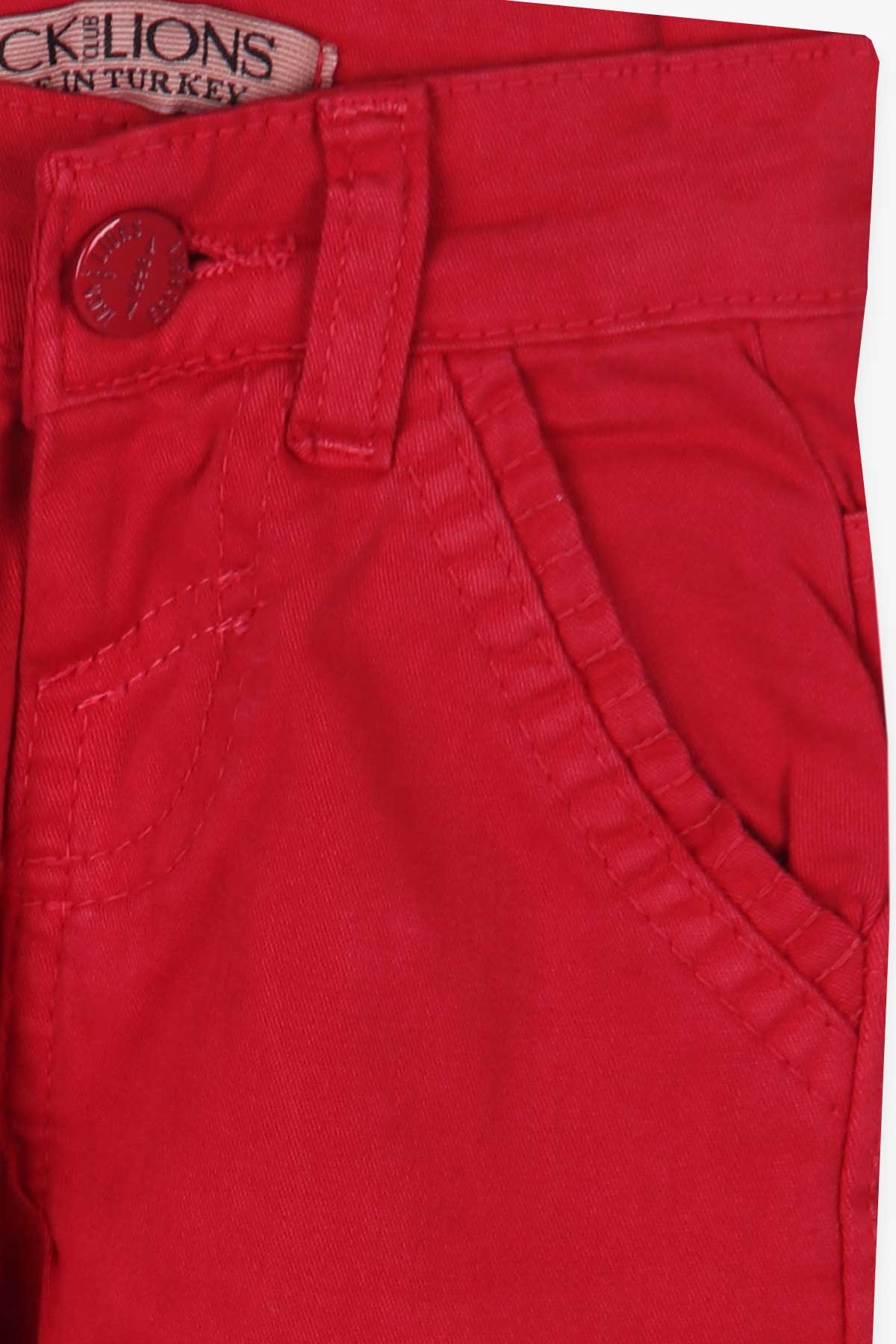 ESCABEL Erkek Çocuk Kot Pantolon Kırmızı (1-4 Yaş)