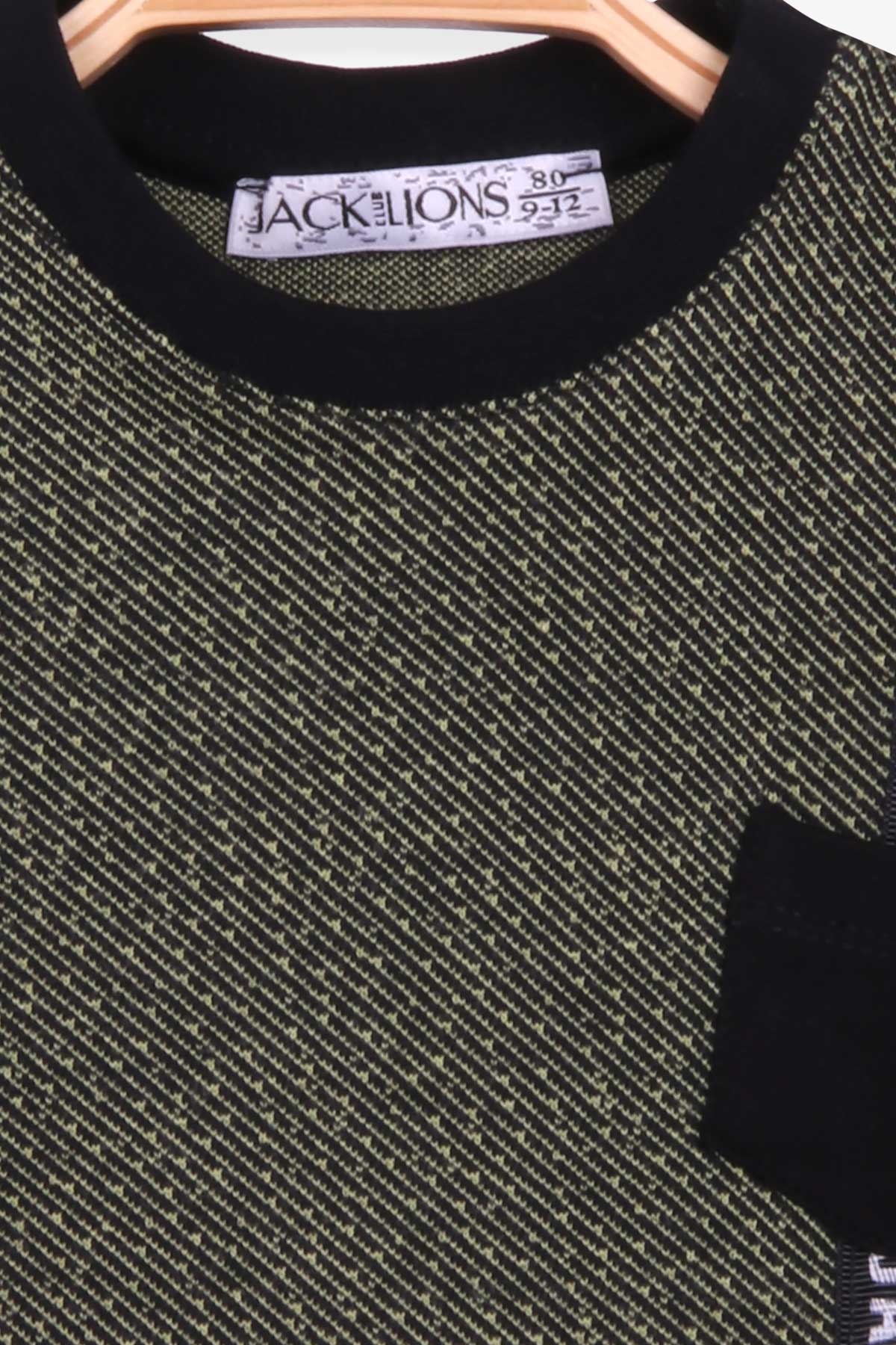 Escabel Erkek Çocuk Sweatshirt Desenli Fıstık Yeşili (1-4 Yaş)