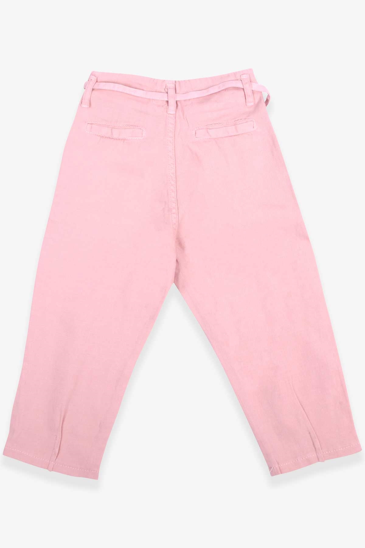 Escabel Kız Çocuk Gabardin Pantolon Pileli Pudra (5-14 Yaş)