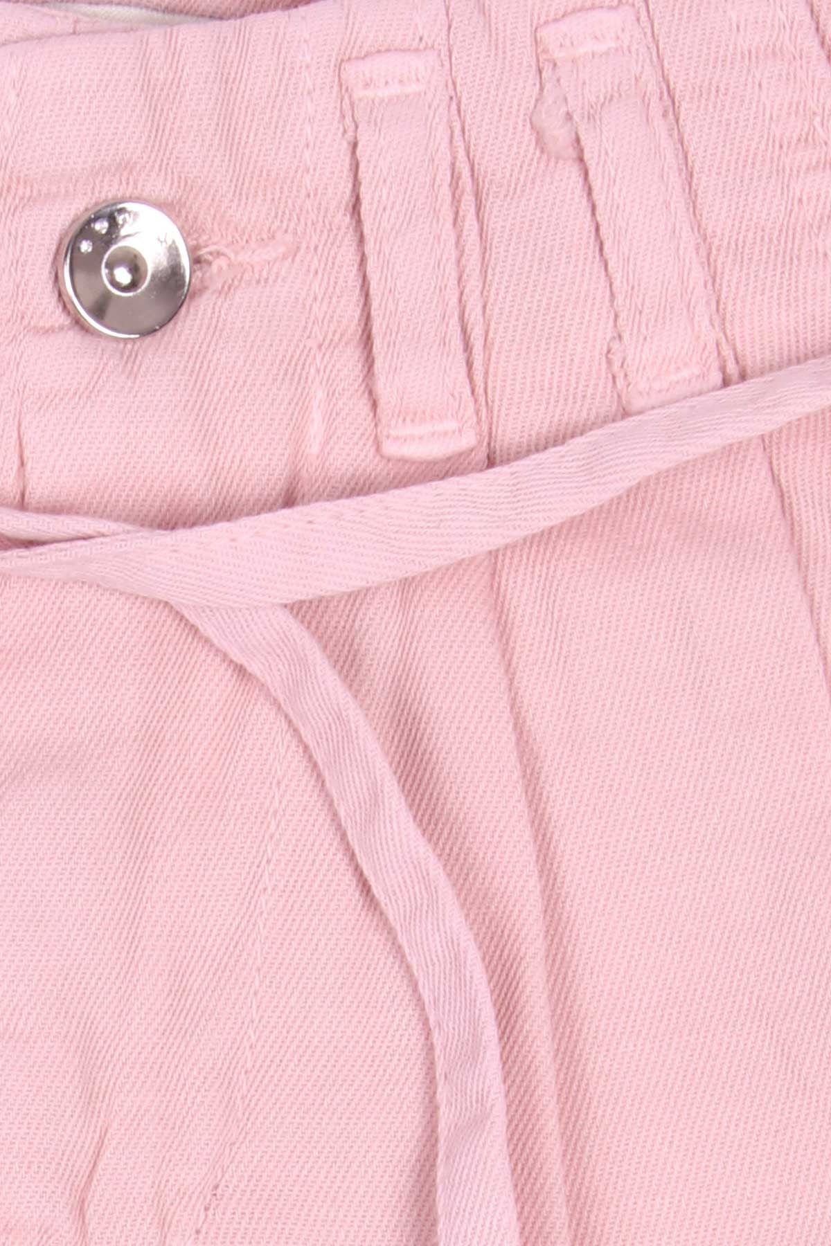 Escabel Kız Çocuk Gabardin Pantolon Pileli Pudra (5-14 Yaş)