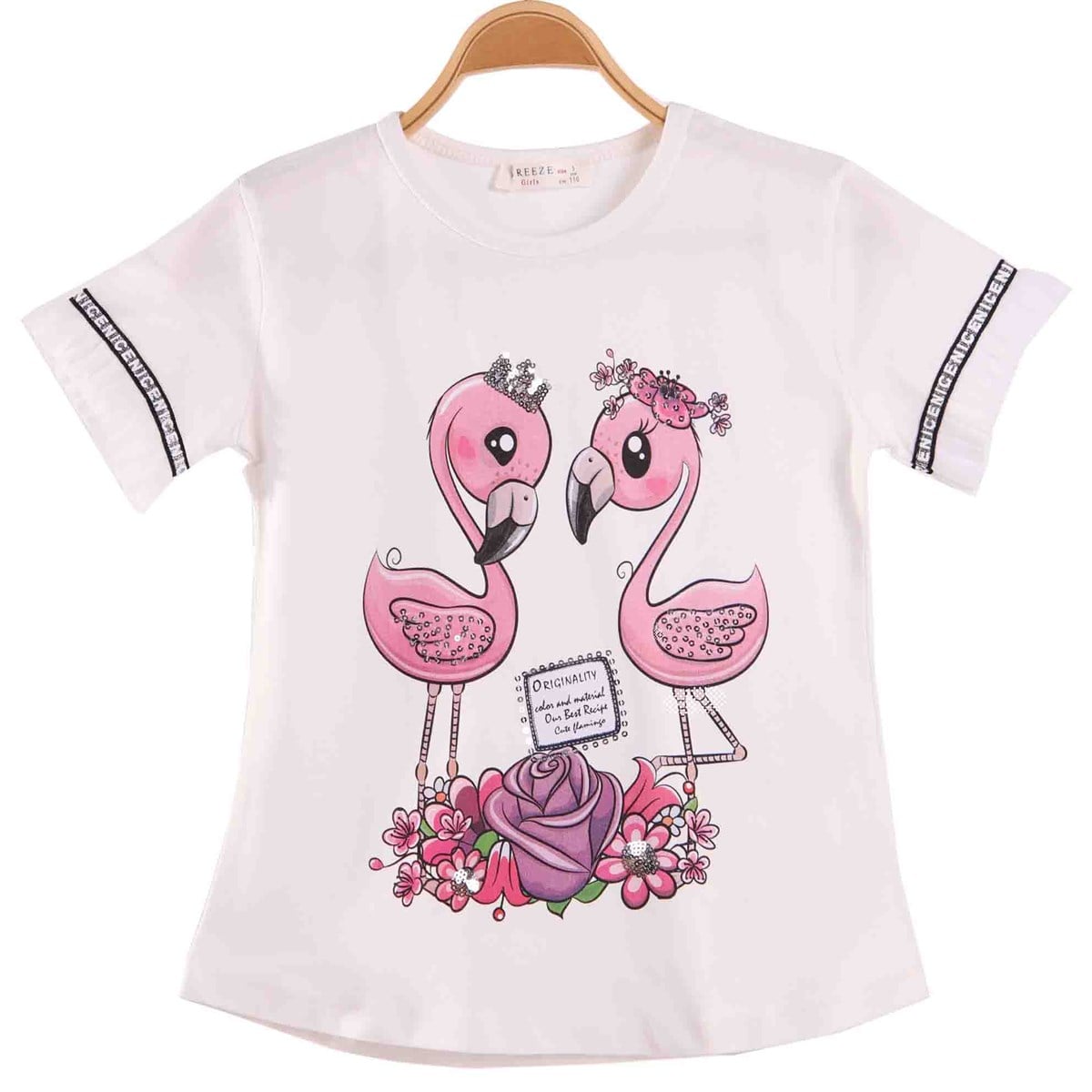 T-ShirtBREEZE10845-154Flomingo Baskılı T-Shirt