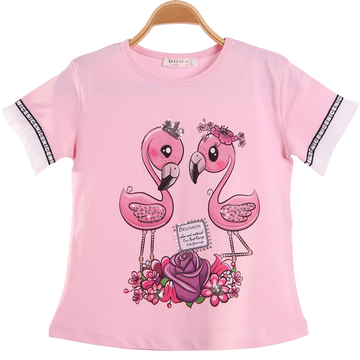 T-ShirtBREEZE10845-014Flomingo Baskılı T-Shirt