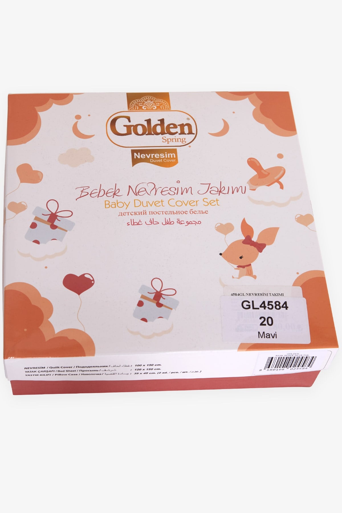 Golden Bebek Nevresim Takımı Denizci Temalı Mavi (100x150 cm)