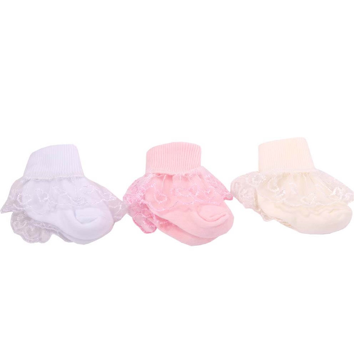 KızBREEZE6120-626Güpürlü 3 lü Çorap