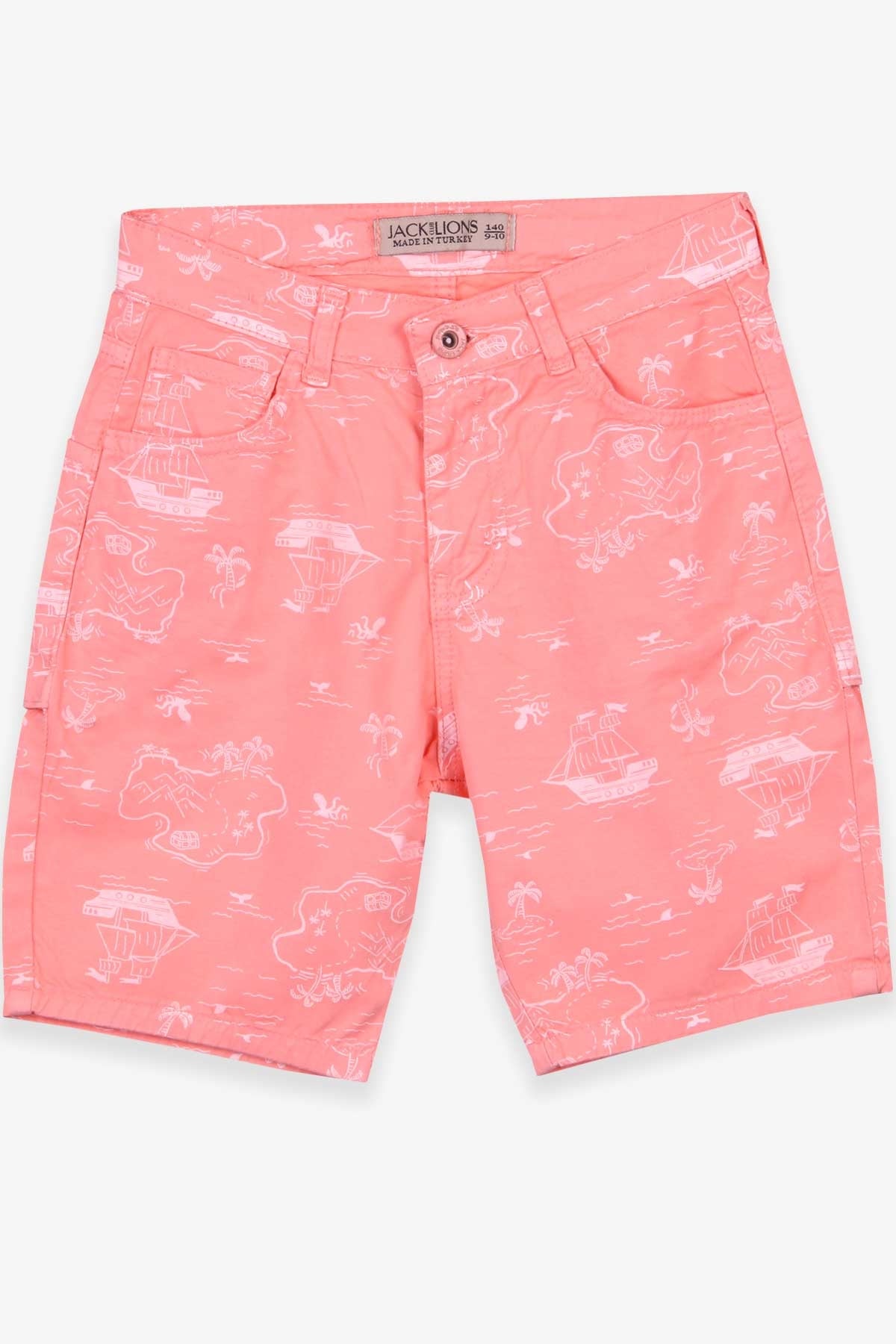 Jack Lions Erkek Çocuk Gabardin Kapri Keşif Temalı Somon (10-14 Yaş)