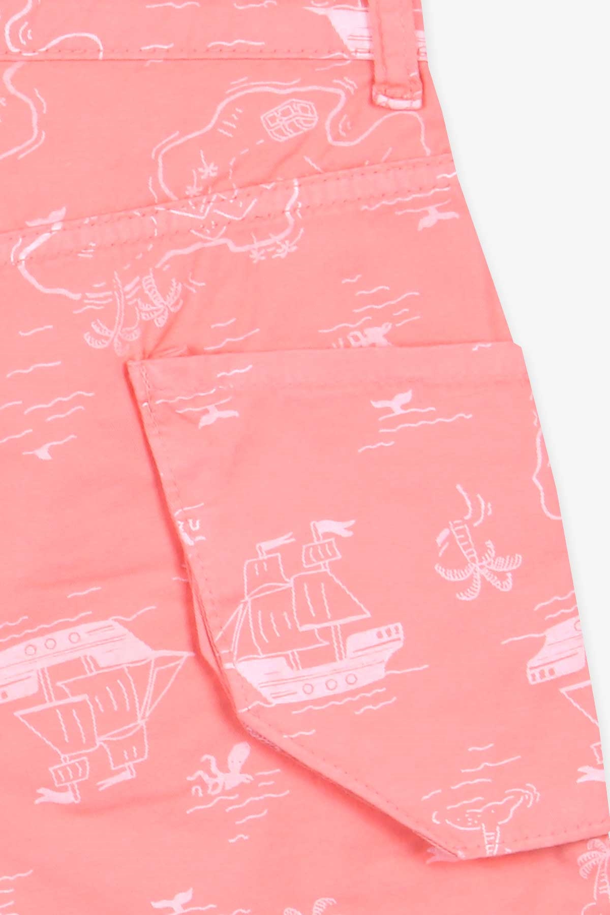Jack Lions Erkek Çocuk Gabardin Kapri Keşif Temalı Somon (10-14 Yaş)