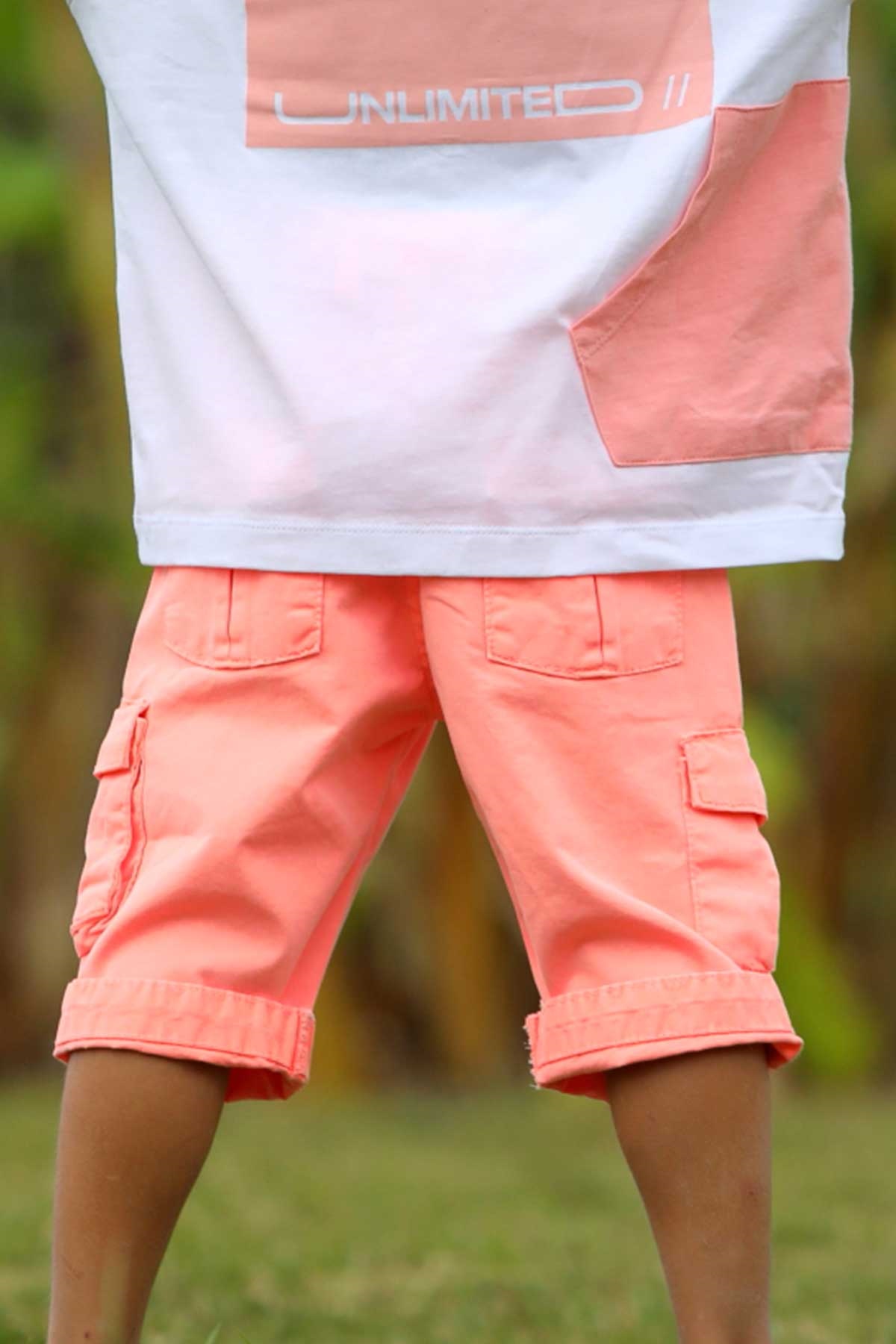 Jack Lions Erkek Çocuk Gabardin Kapri Basic Neon Turuncu (1-4 Yaş)