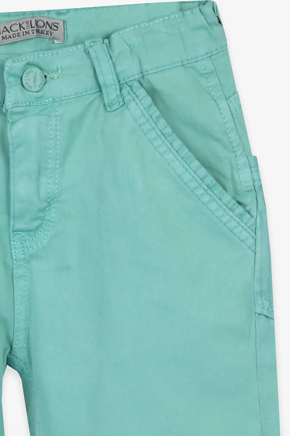 Jack Lions Erkek Çocuk Gabardin Pantolon Basic Su Yeşili (9-16 Yaş)