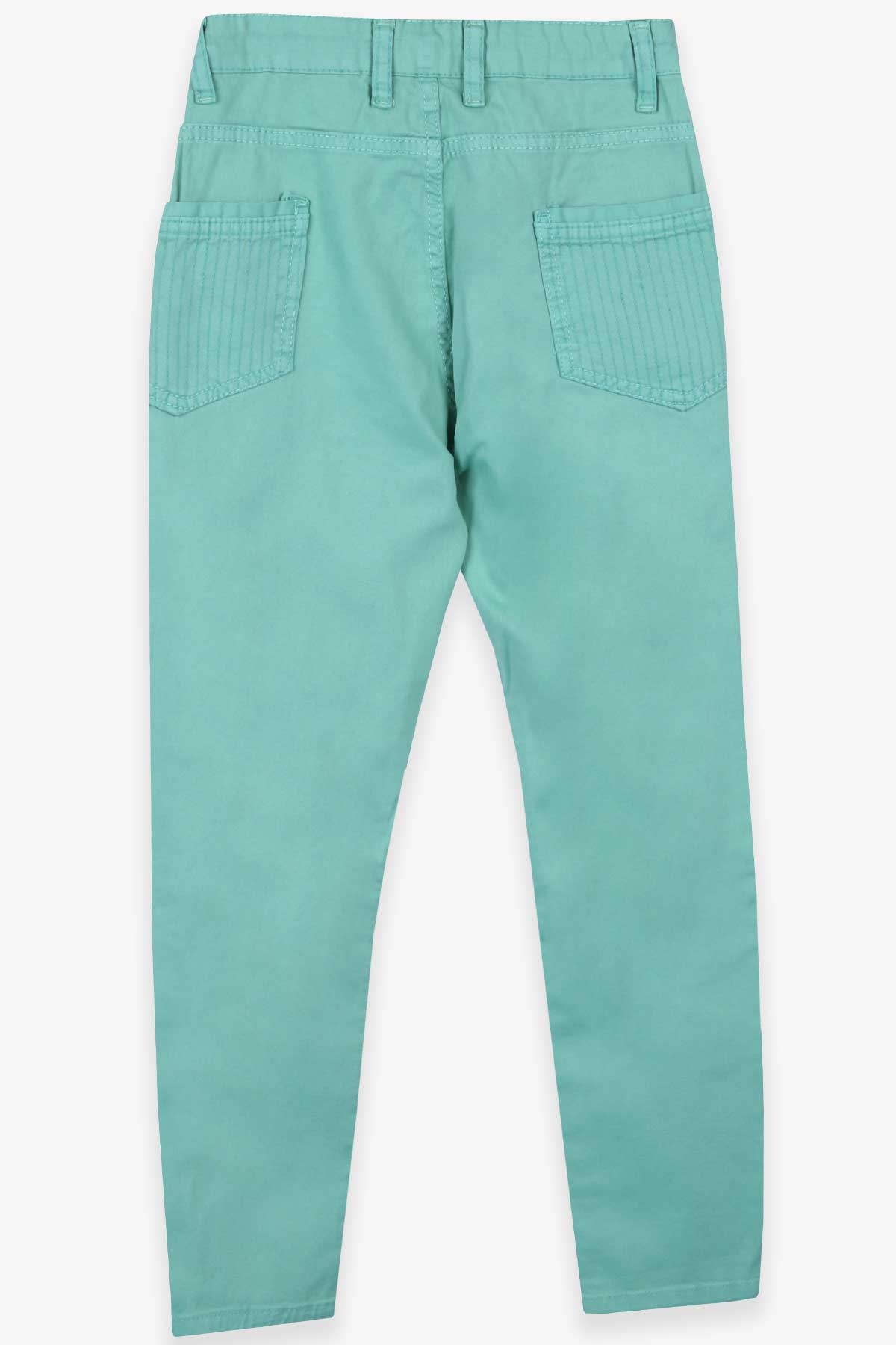 Jack Lions Erkek Çocuk Gabardin Pantolon Basic Su Yeşili (9-16 Yaş)