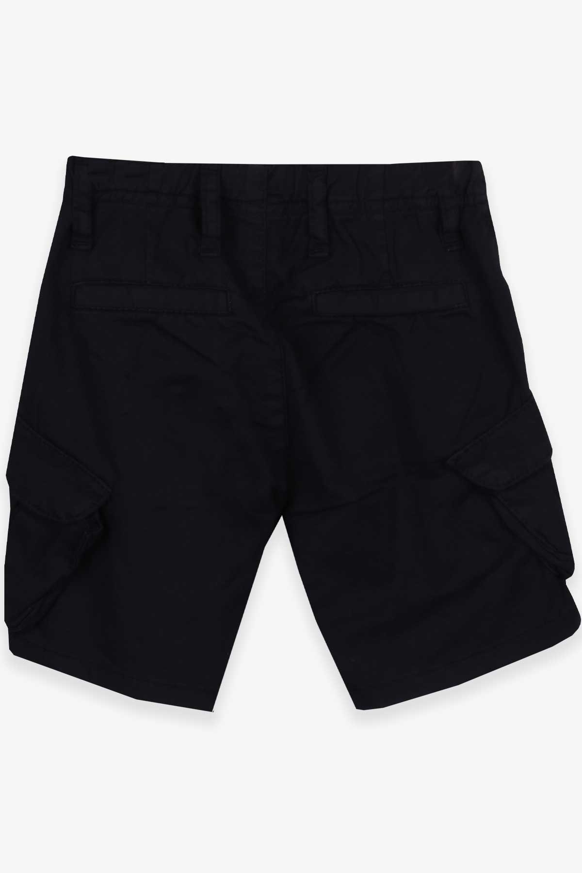 Jack Lions Erkek Çocuk Gabardin Şort Cep Detaylı Siyah (5-8 Yaş)