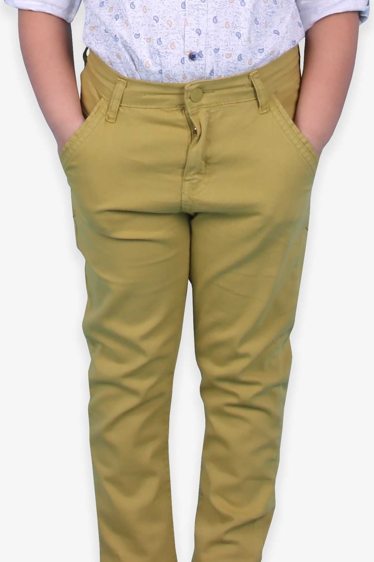 Jack Lions Erkek Çocuk Pantolon Gabardin Fıstık Yeşili (9-16 Yaş)