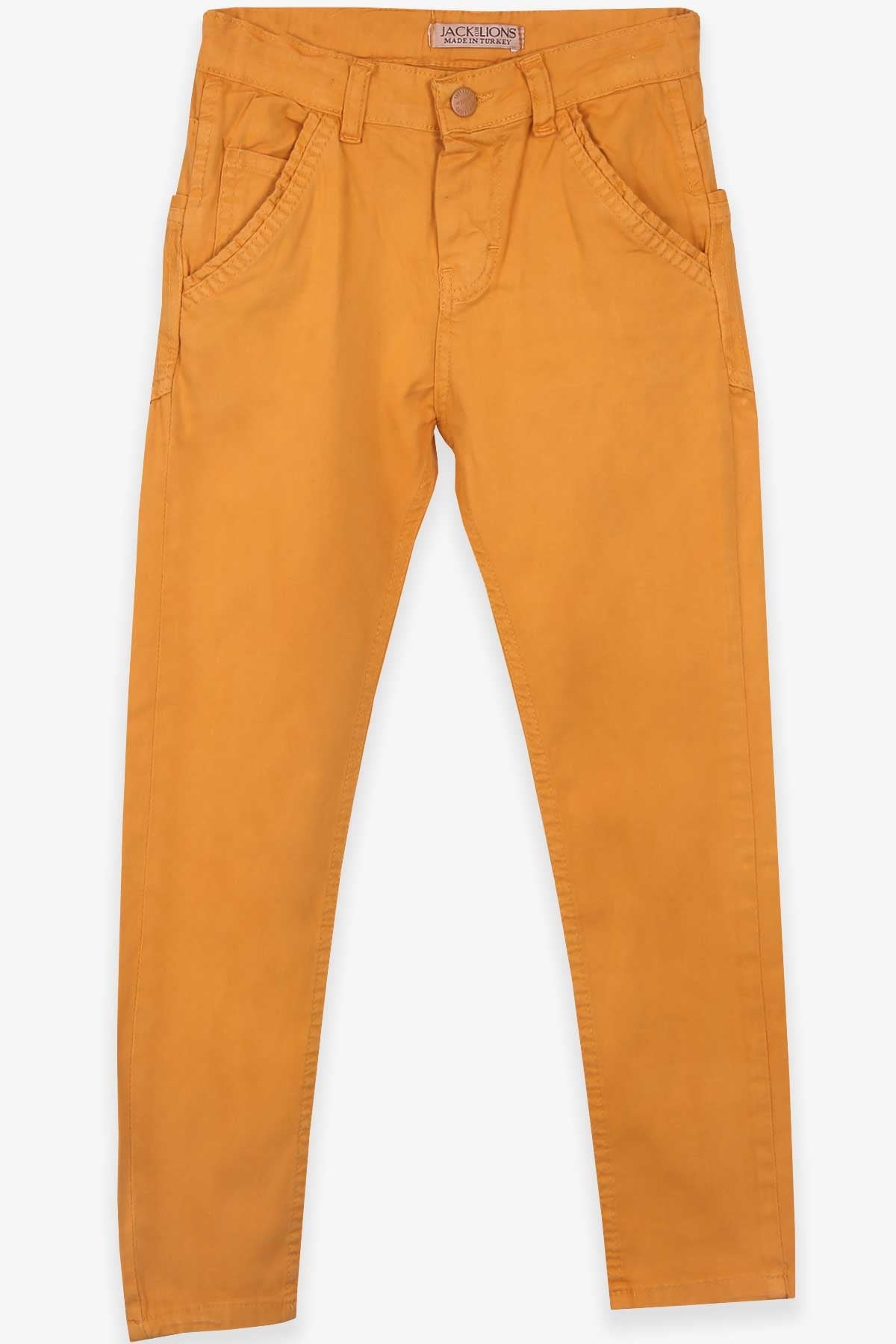 Jack Lions Erkek Çocuk Pantolon Gabardin Hardal Sarı (9-16 Yaş)