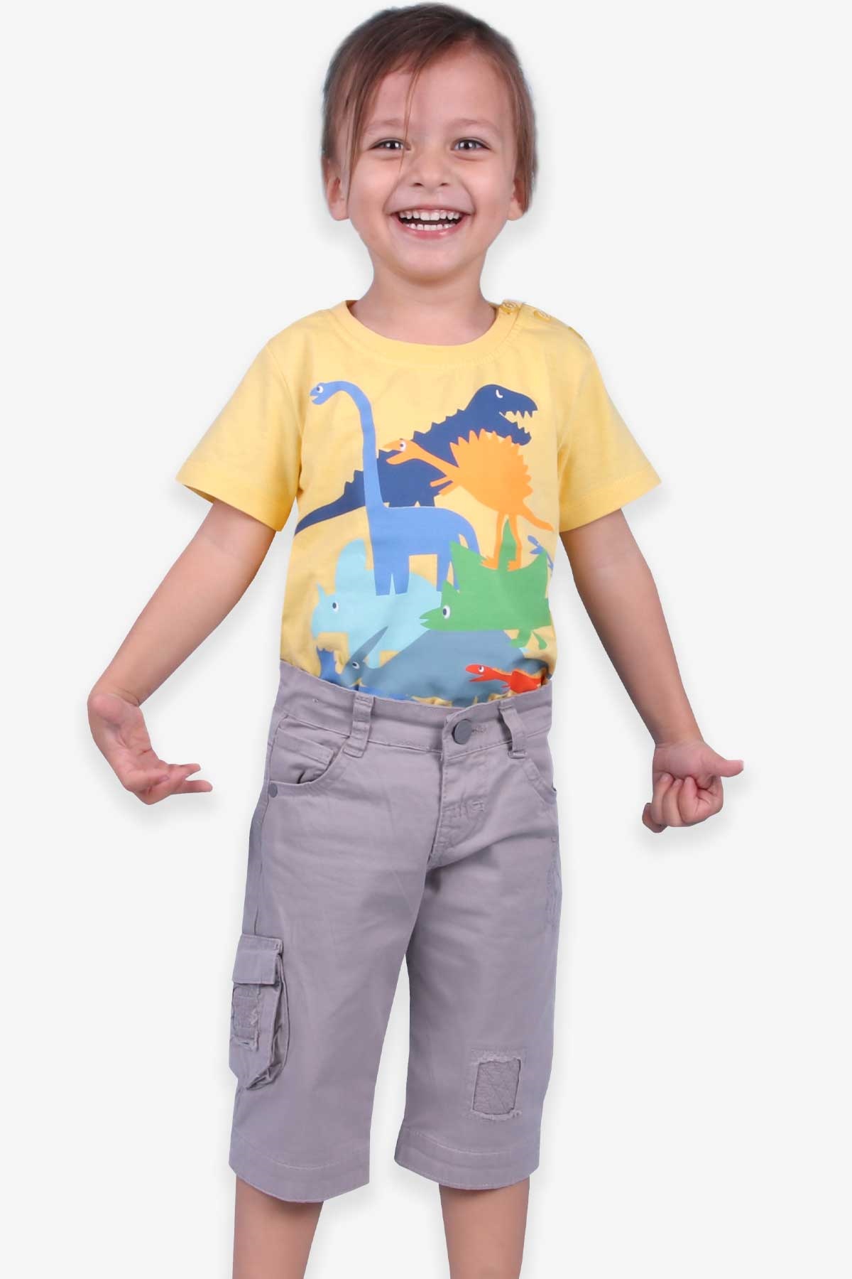 Jack Lions Erkek Çocuk Şort Basic Füme (1-3 Yaş)