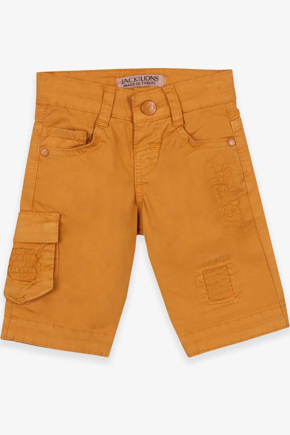 Jack Lions Erkek Çocuk Şort Basic Hardal Sarı (1-4 Yaş)