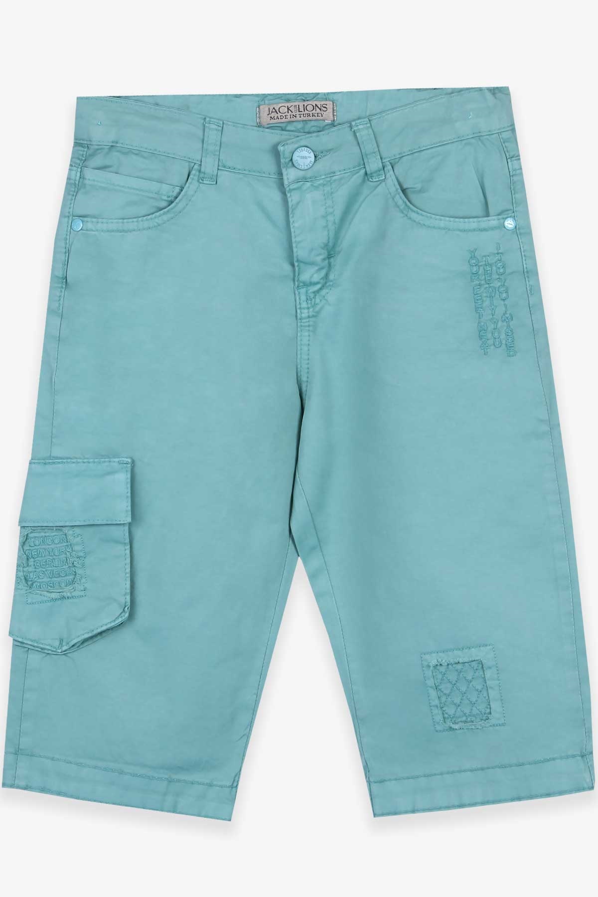 Jack Lions Erkek Çocuk Şort Basic Mint Yeşili (10-14 Yaş)