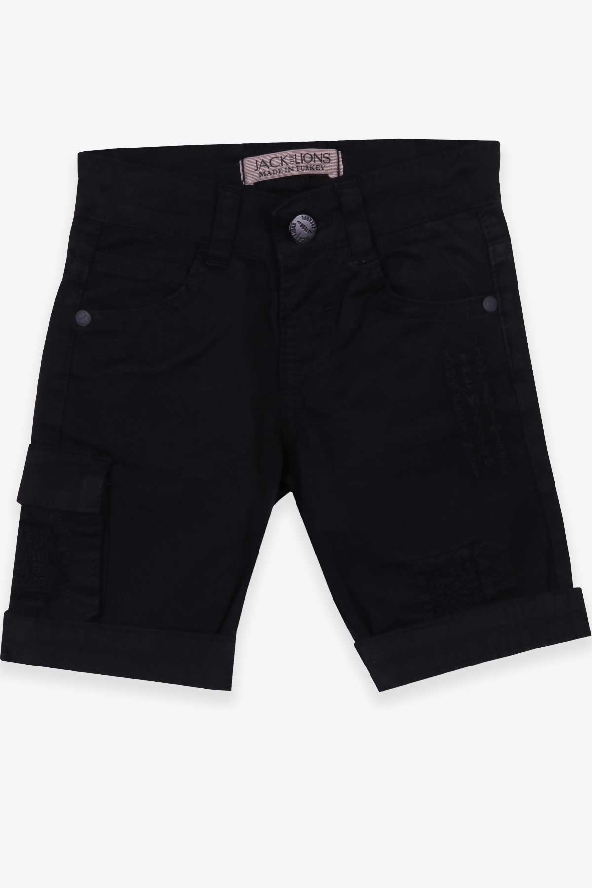 Jack Lions Erkek Çocuk Şort Basic Siyah (1-4 Yaş)
