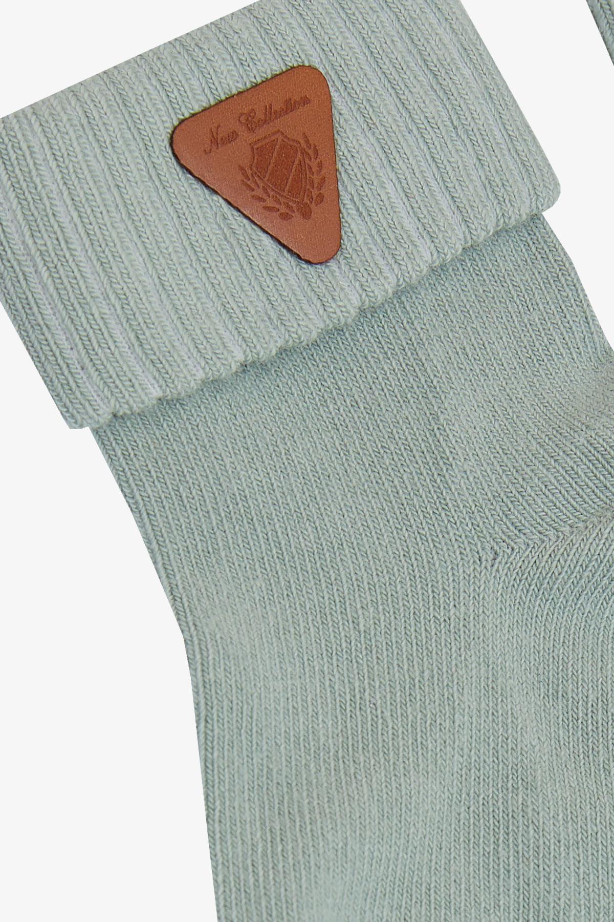 Katamino Erkek Bebek Soket Çorap Armalı Mint Yeşili (0-18 Ay)