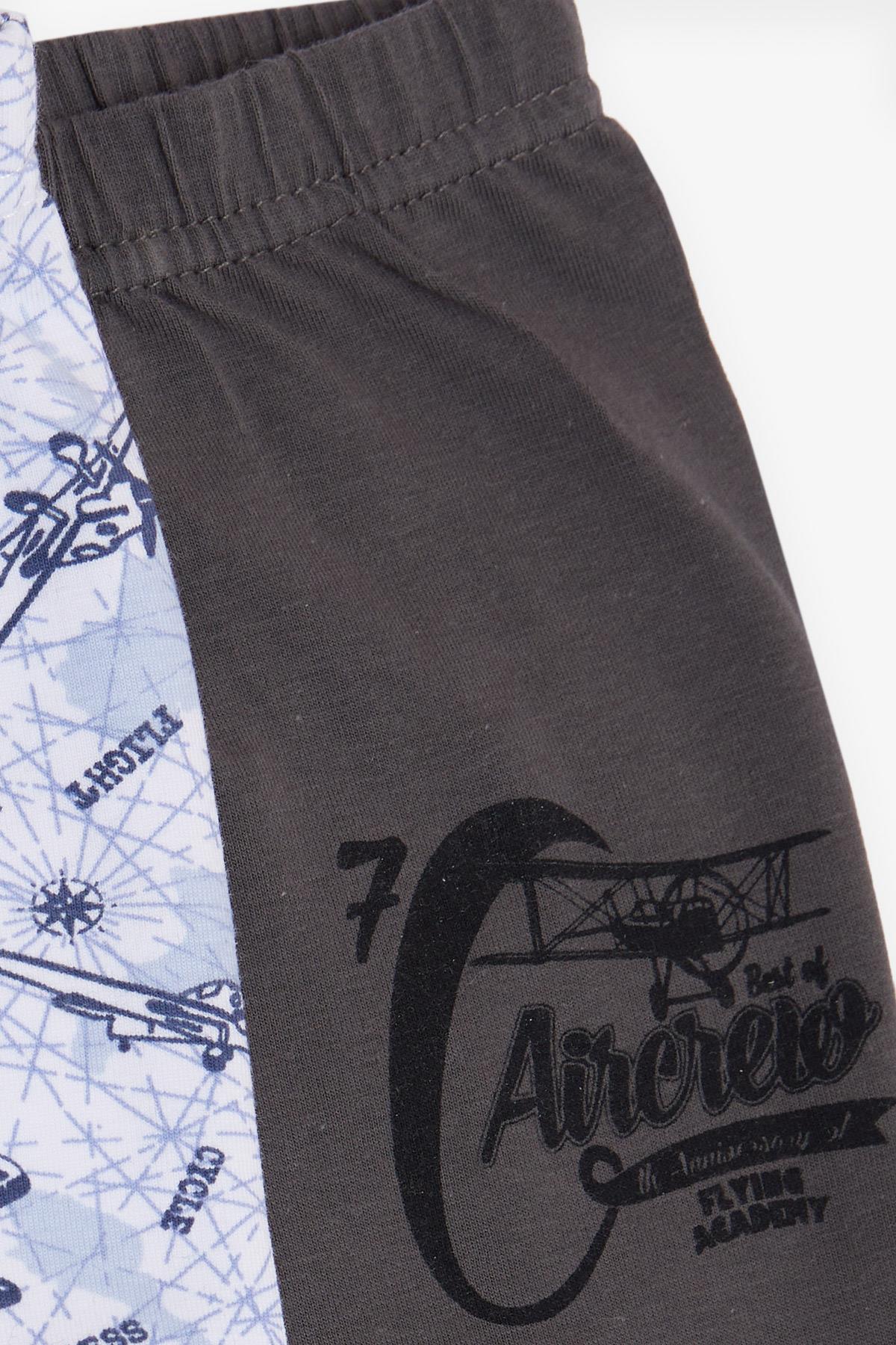 KATAMİNO Erkek Çocuk Boxer 2 li Gökyüzü Temalı Uçak Desenli Karışık Renk (1-12 Yaş)