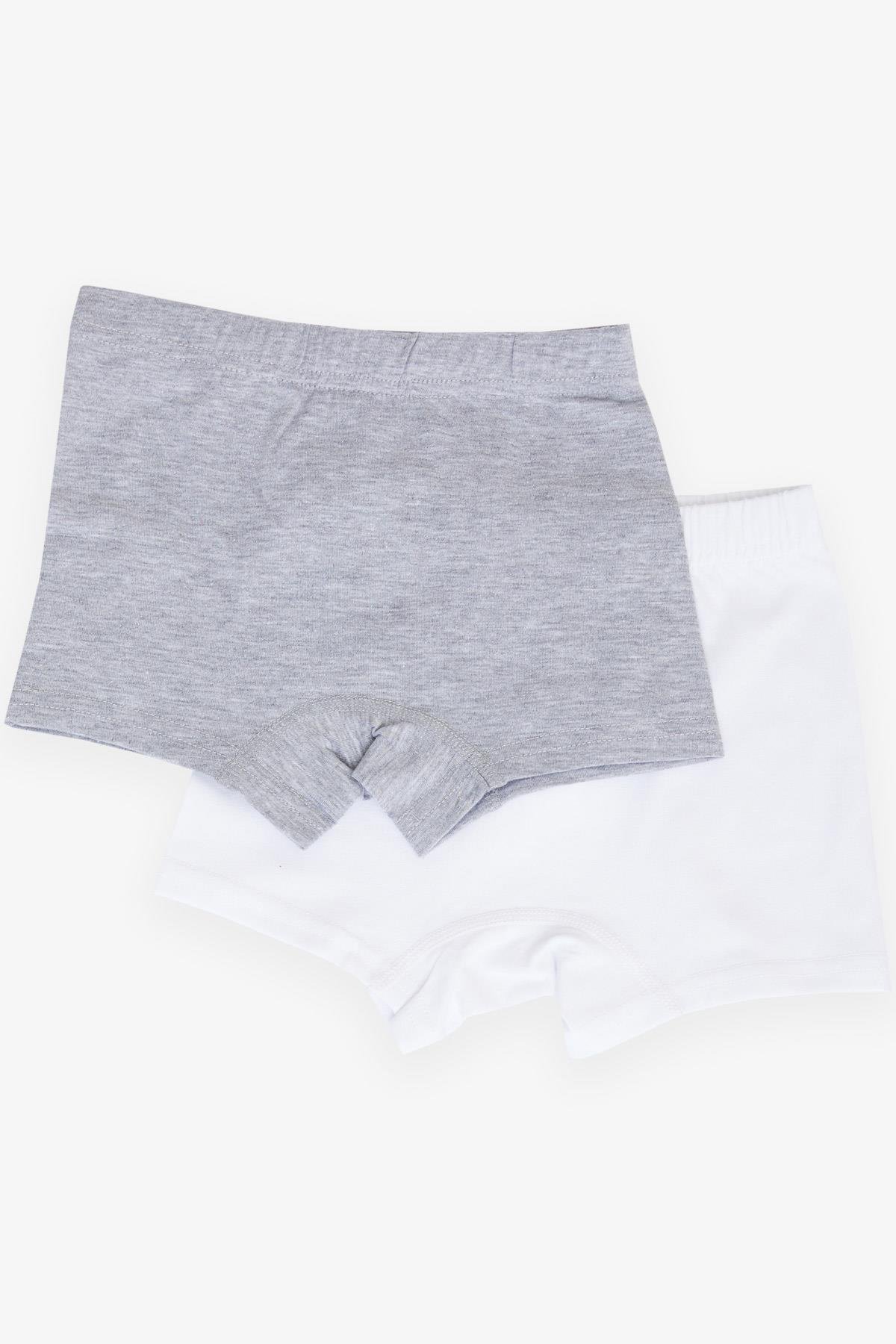 KATAMİNO Erkek Çocuk Boxer 2 li Slogan Temalı Yazı Baskılı Karışık Renk (1-13 Yaş)