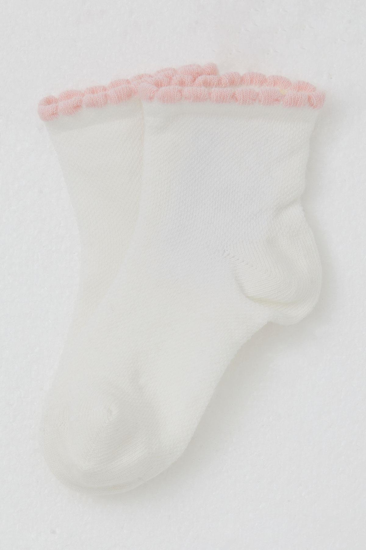 Katamino Kız Çocuk Soket Çorap Basic Ekru (1-6 Yaş)
