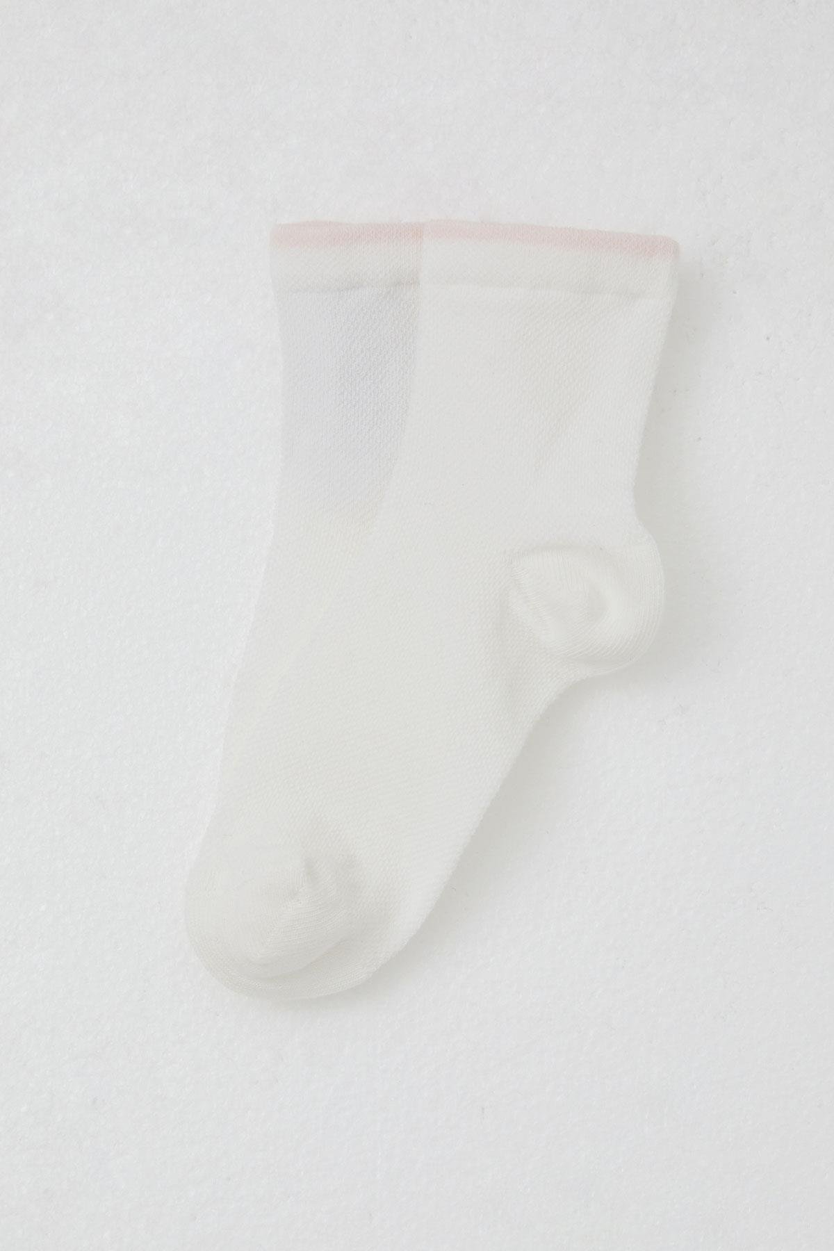 Katamino Kız Çocuk Soket Çorap Basic Ekru (7-16 Yaş)