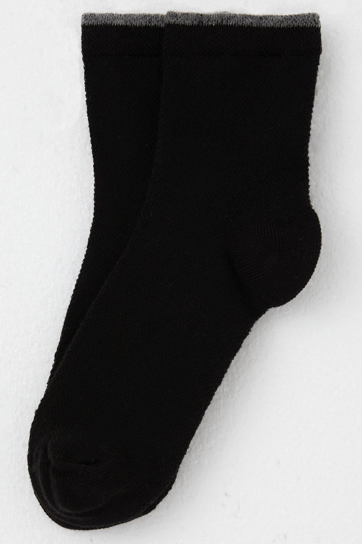 Katamino Kız Çocuk Soket Çorap Basic Siyah (7-16 Yaş)