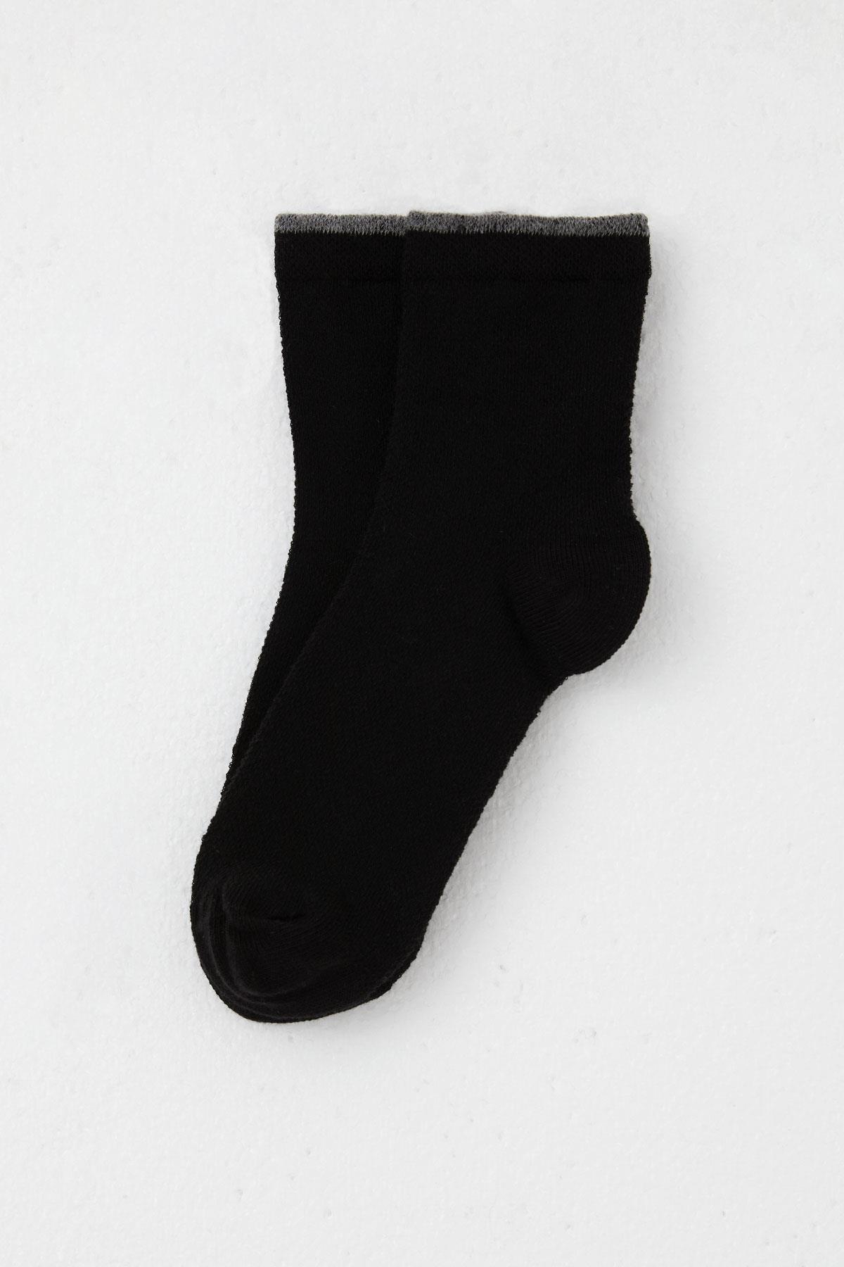 Katamino Kız Çocuk Soket Çorap Basic Siyah (7-16 Yaş)