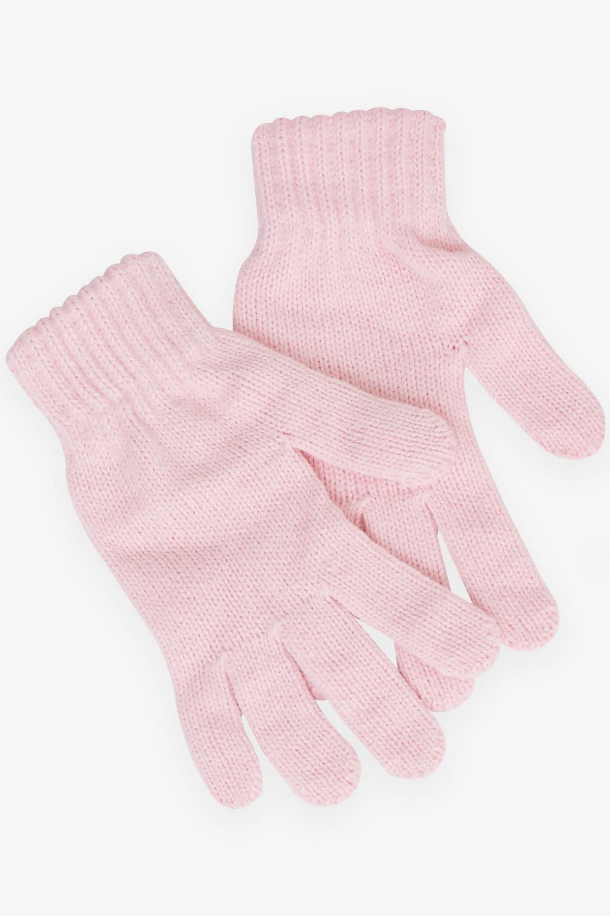 Kitti Kız Çocuk Atkı Bere Takımı 3 lü Set Zikzak Desenli Ponponlu Pembe (4-8 Yaş)