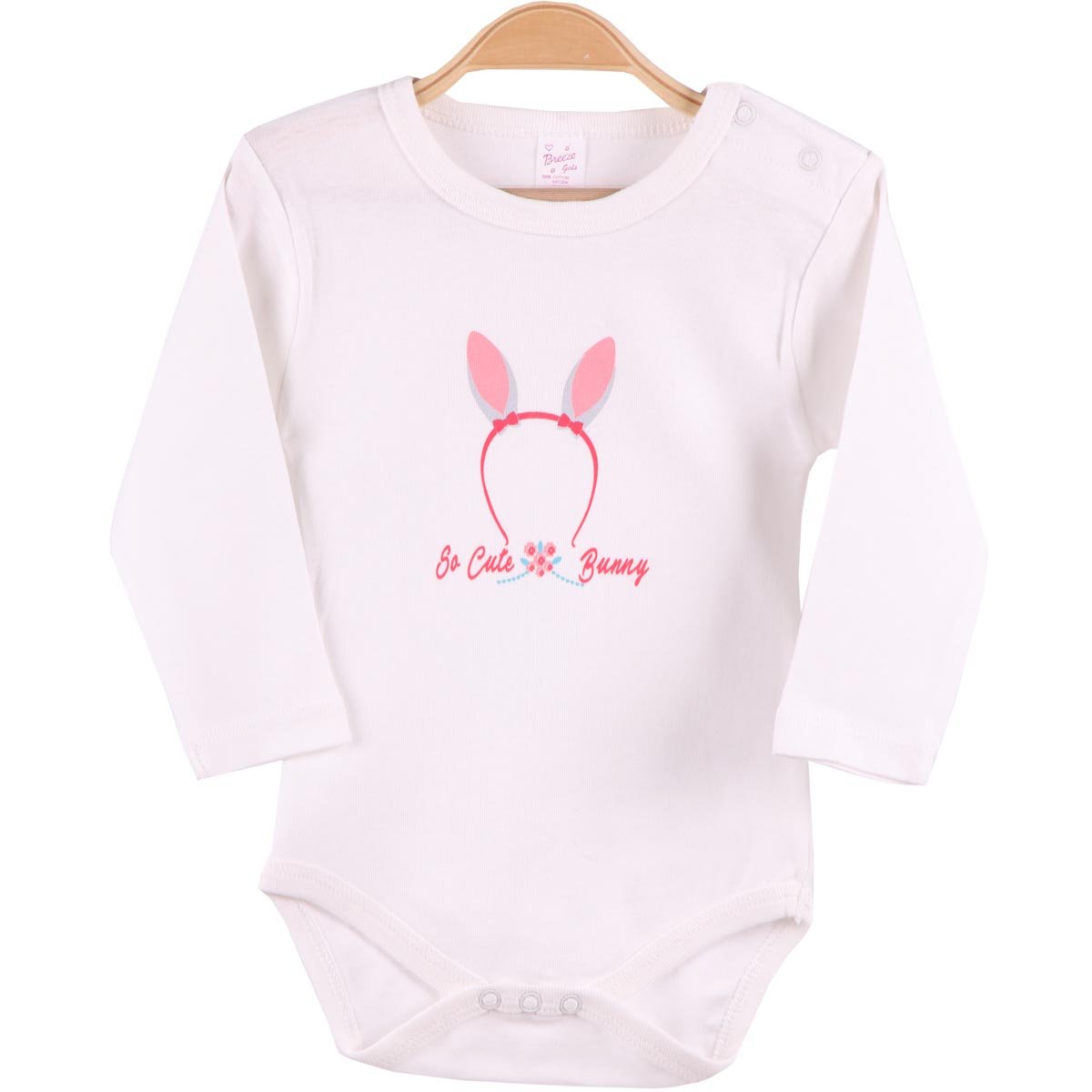 Kız Bebek Çıtçıtlı Body Ekru (9 Ay-3 Yaş) BREEZE