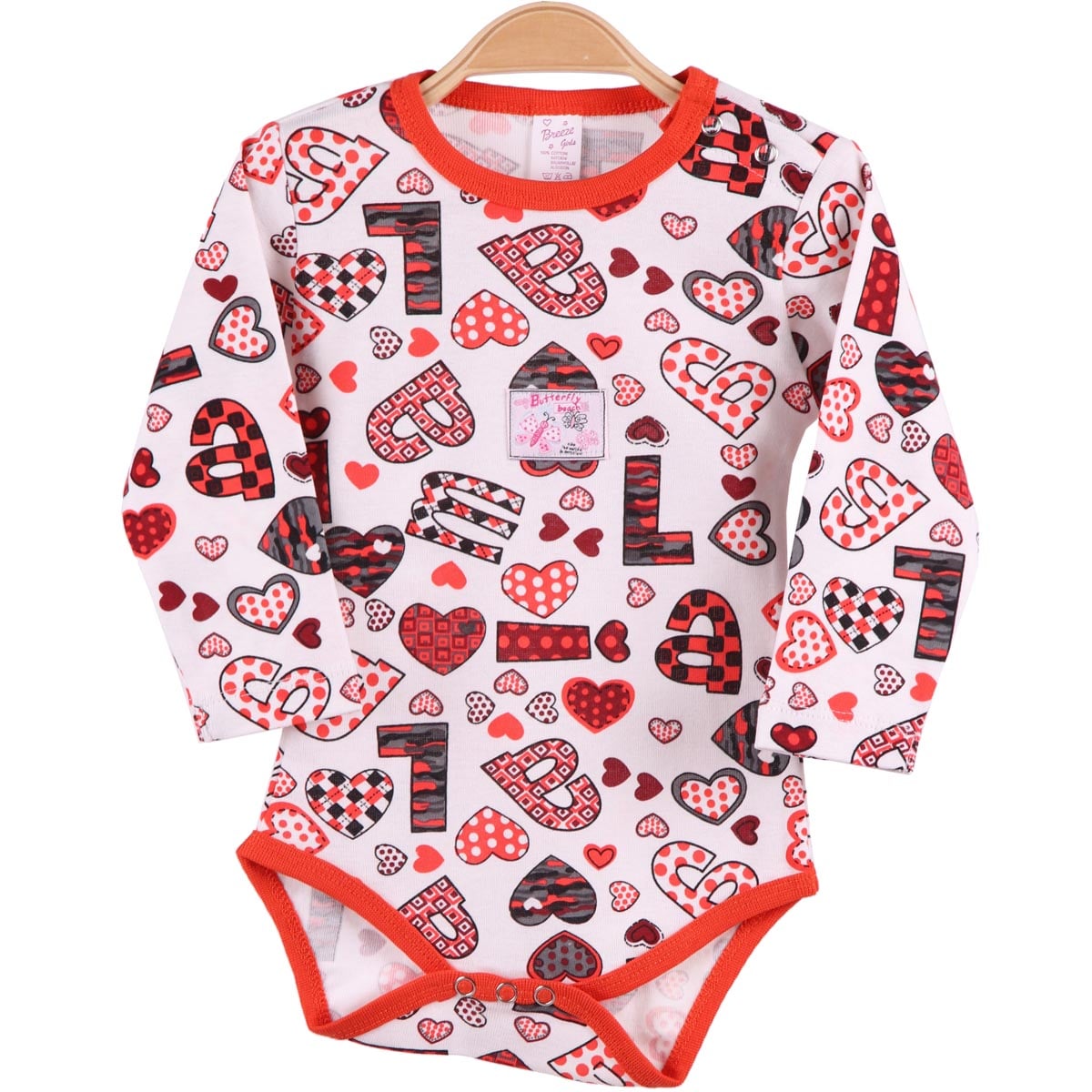 Kız Bebek Çıtçıtlı Body Turuncu (9 Ay-3 Yaş) BREEZE