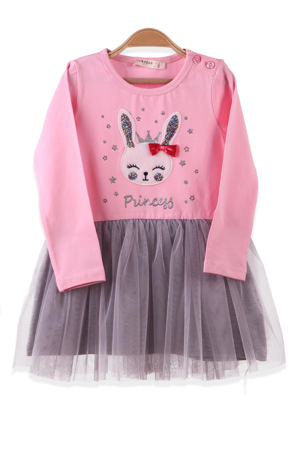 Kız Çocuk Elbise Tüllü Pembe (1,5-5 Yaş) BREEZE