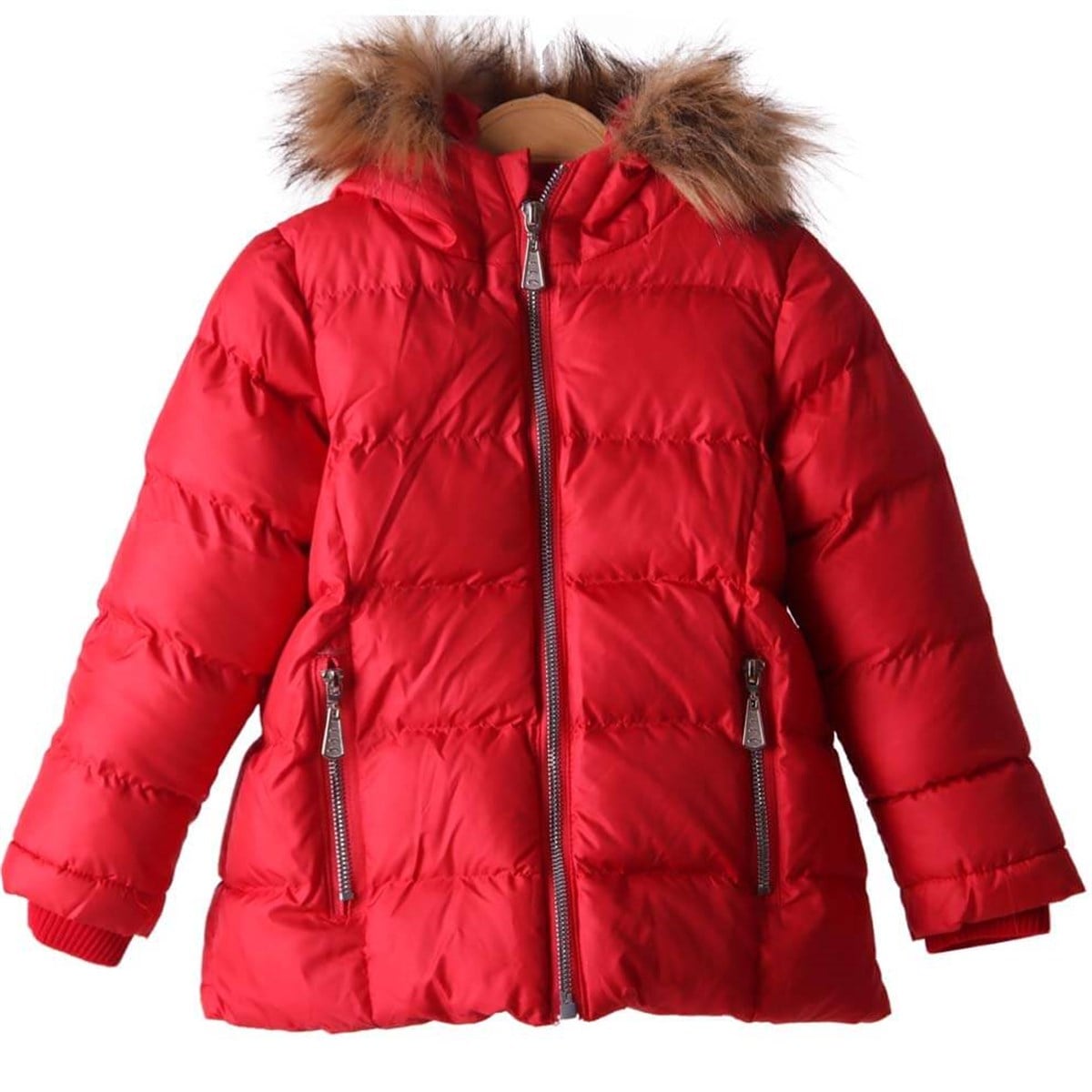 Kız Çocuk Mont Kürklü Kırmızı (3-6 Yaş) BREEZE