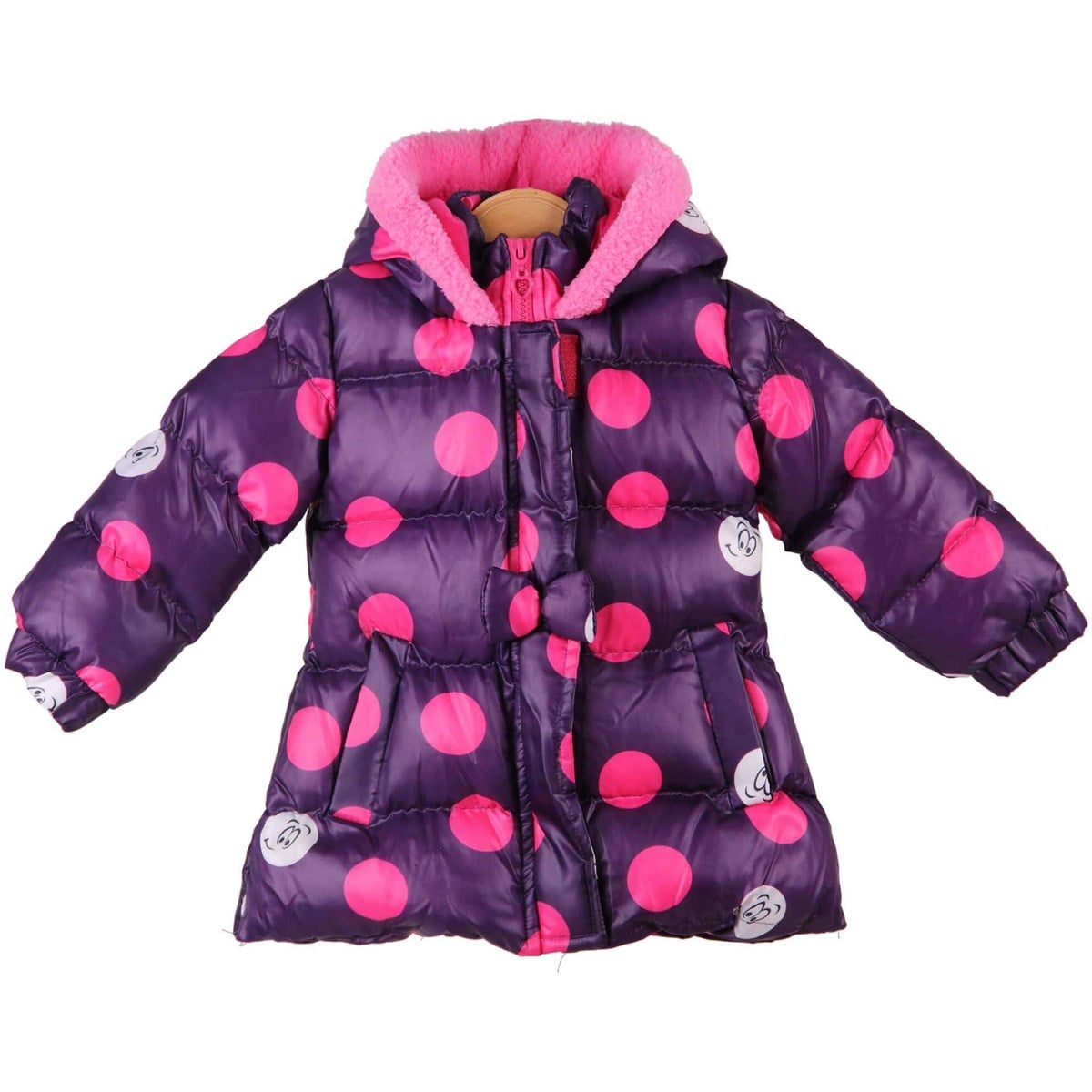 Kız Çocuk Mont Peluşlu Mor-Fuşya (3-6 Yaş) BREEZE