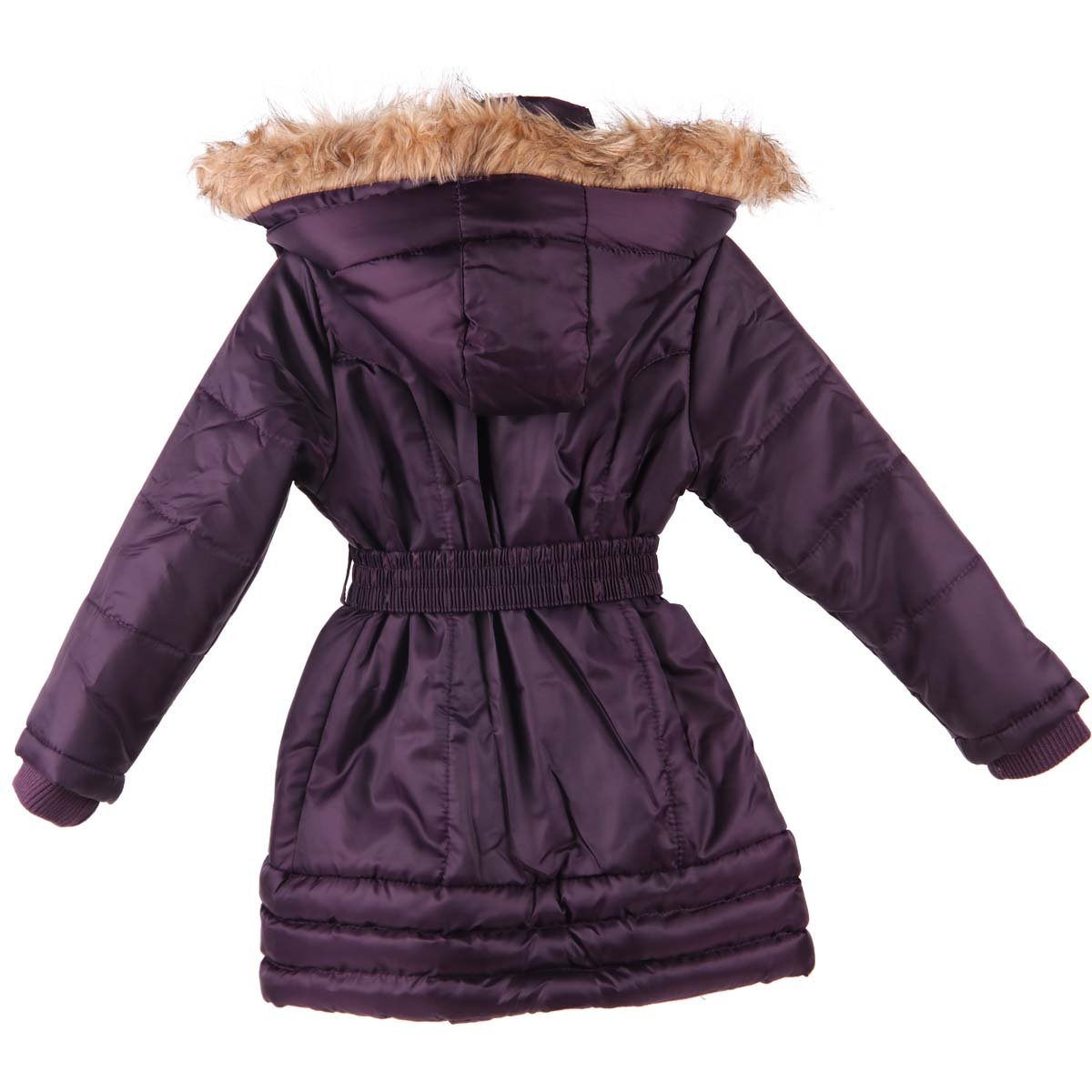 Kız Çocuk Mont Peluşlu Mürdüm (3-10 Yaş) BREEZE
