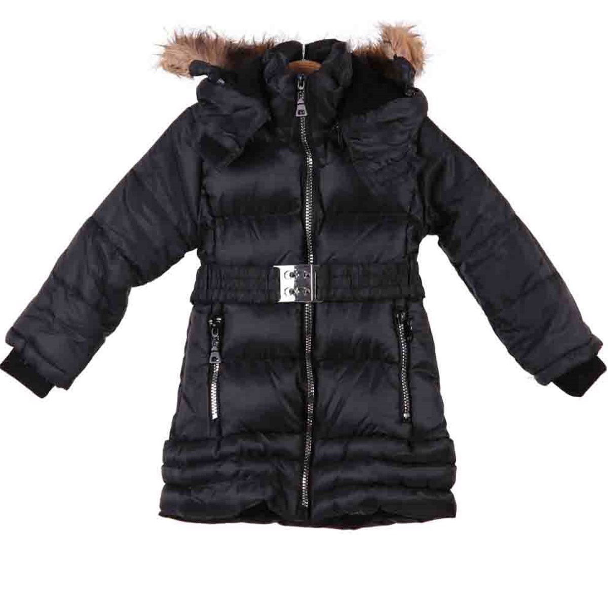 Kız Çocuk Mont Peluşlu Siyah (3-6 Yaş) BREEZE