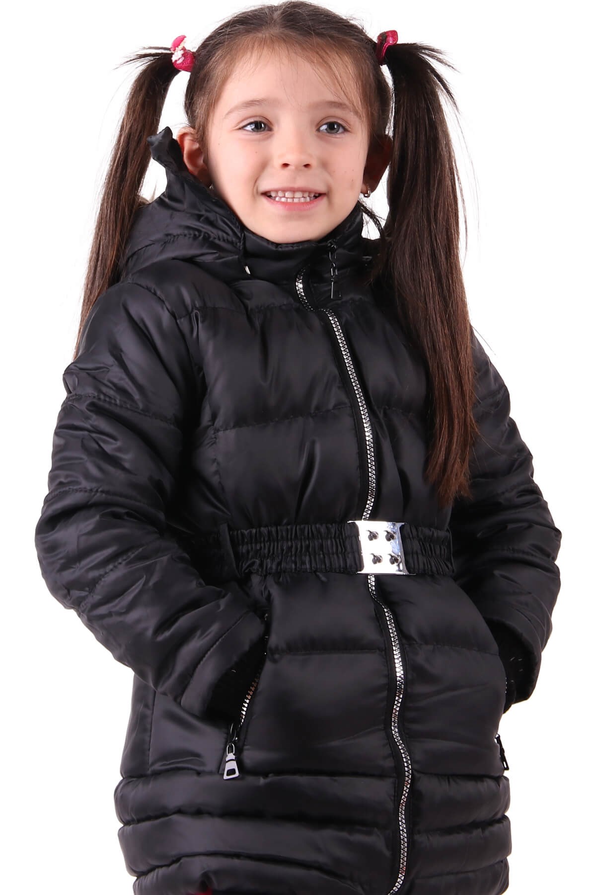 Kız Çocuk Mont Peluşlu Siyah (3-6 Yaş) BREEZE