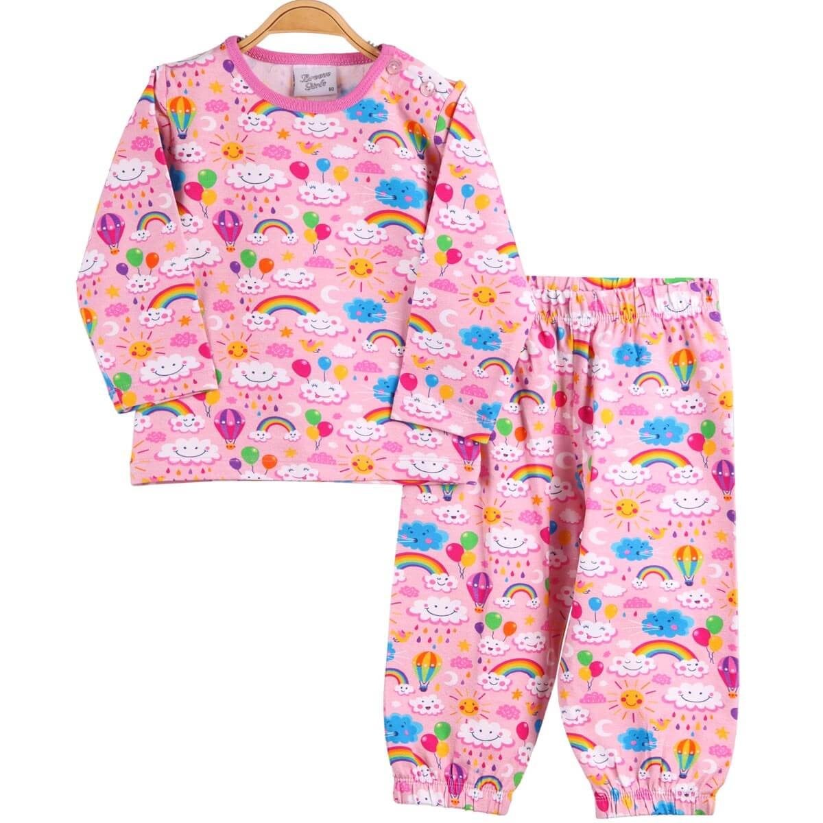 Kız Çocuk Pijama Takımı Unicornlu Pembe (1,5-4 Yaş) BREEZE