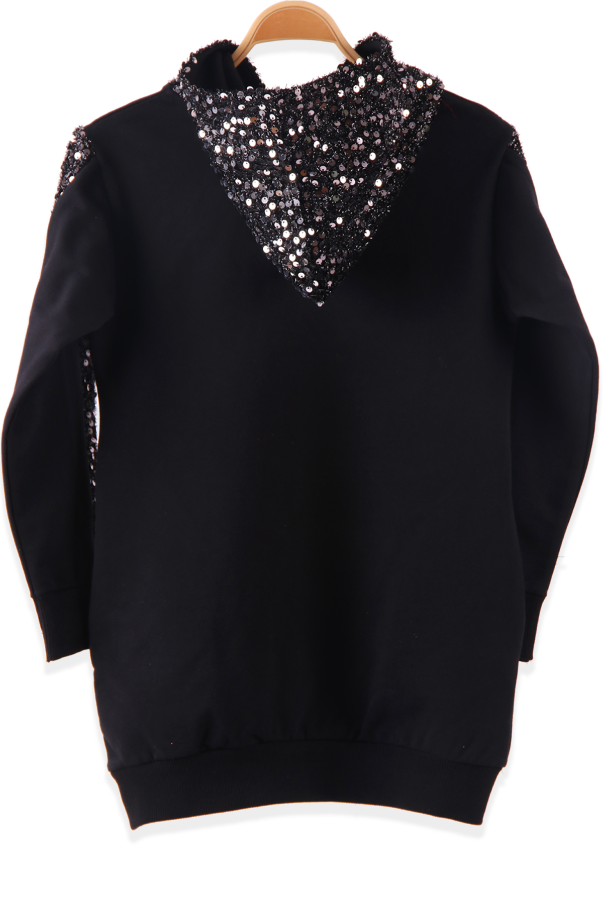 Kız Çocuk Sweatshirt Pullu Siyah (6-12 Yaş) BREEZE