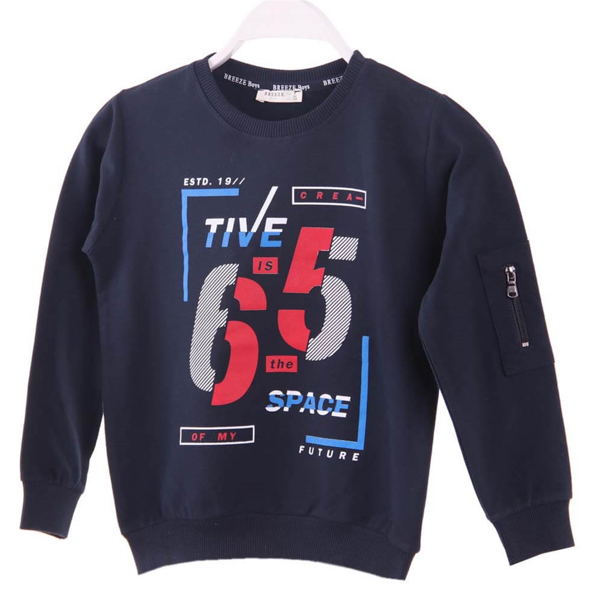 Sweatshirt & KazakE&H12228-34Kolu Fermuarlı Sweat