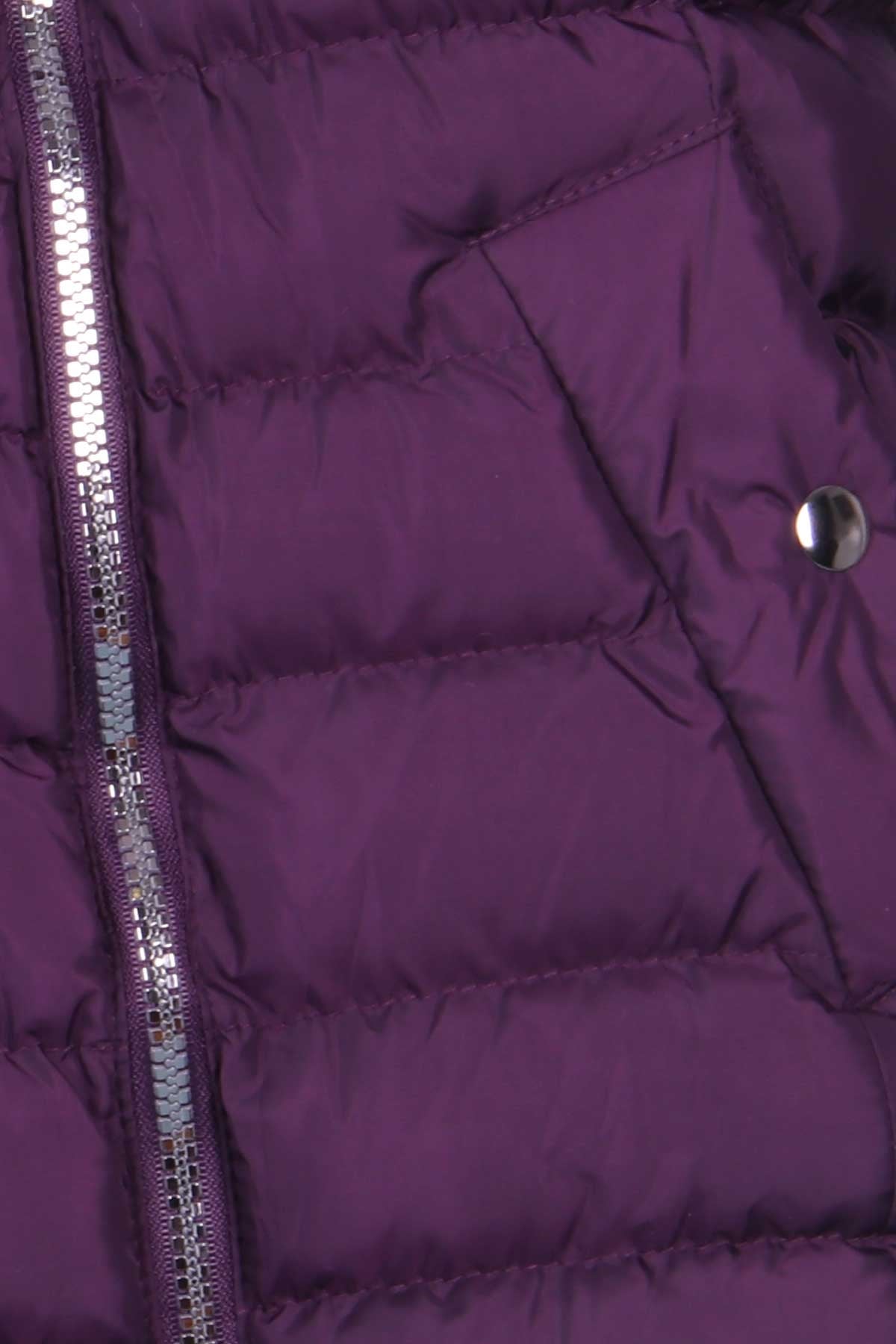KURT TEKSTİL Kız Çocuk Mont Kapüşonlu Parka Mürdüm (11-14 Yaş)