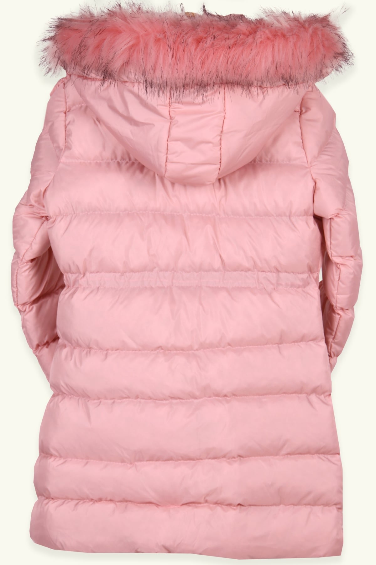 KURT TEKSTİL Kız Çocuk Mont Kapüşonlu Parka Pudra (11-14 Yaş)