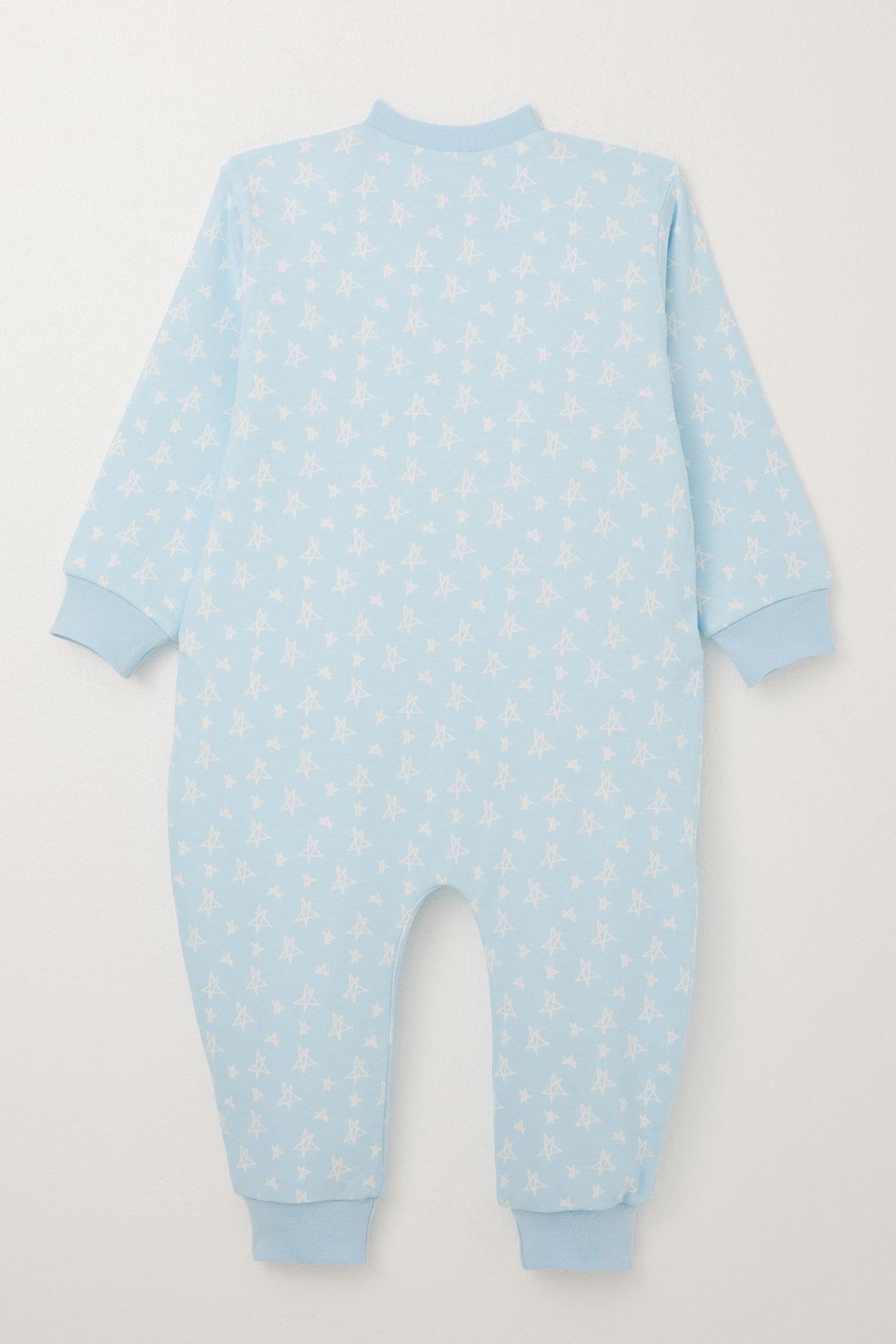 Luggi Baby Erkek Çocuk Uyku Tulumu Yıldız Desenli Bebe Mavisi (1-6 Yaş)