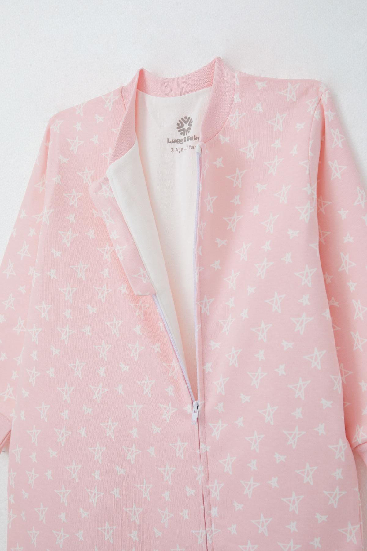 Luggi Baby Kız Çocuk Uyku Tulumu YIldız Desenli Pembe (1-4 Yaş)