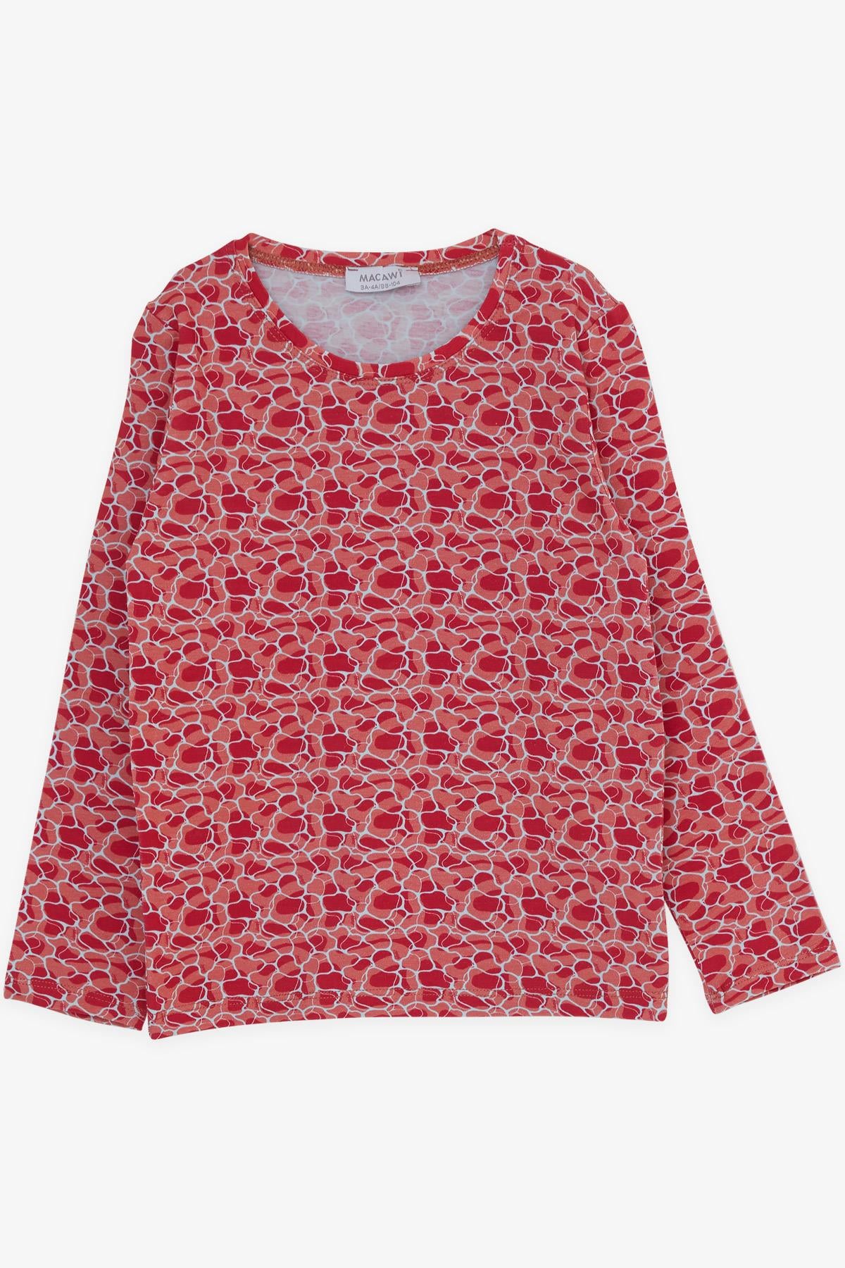 Macawı Kız Çocuk Pijama Takımı Karışık Desenli Pembe (3-7 Yaş)