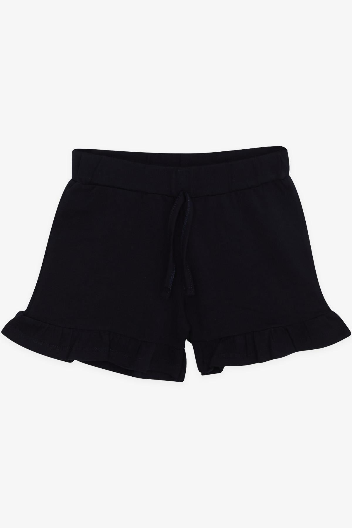 Macawı Kız Çocuk Şortlu Takım Sevimli Gözlüklü Kavun Baskılı Su Yeşili (3-7 Yaş)