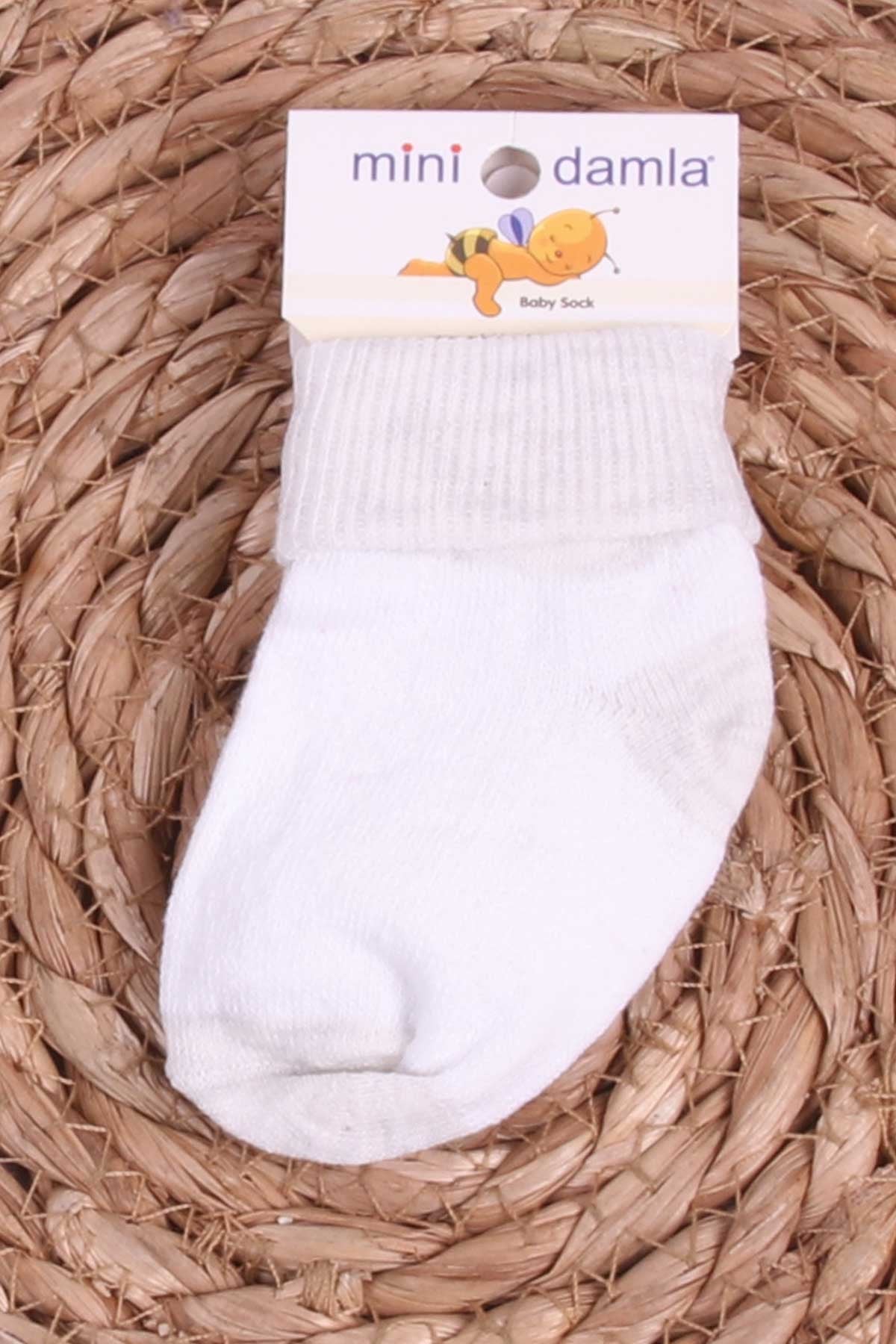 Mini Damla Bebek Yenidoğan Çorap Çemberli Taş (Standart)